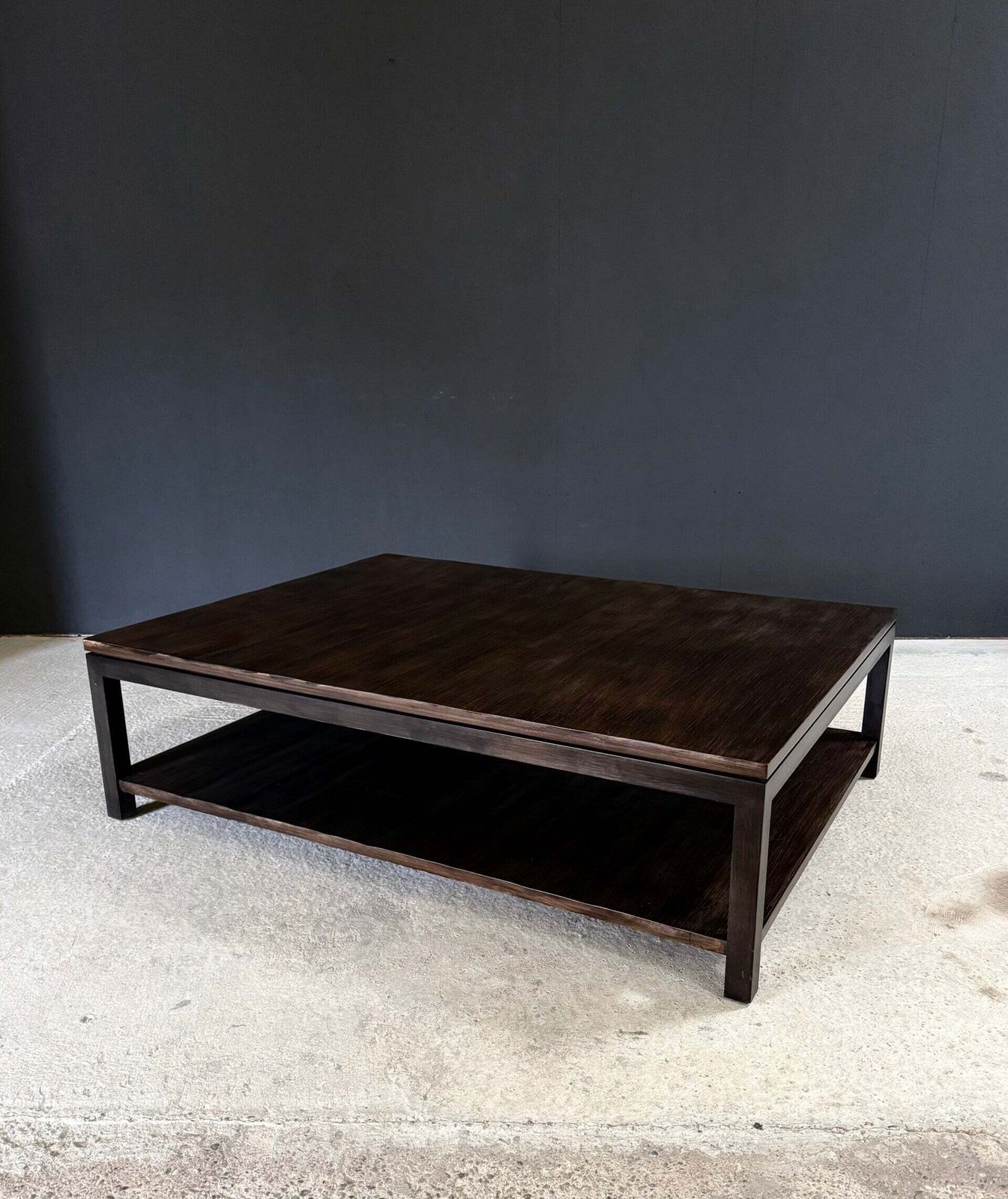 Postmodern Design Bamboo Top Two Tier Coffee Table By Axel Vervoordt. photo furniture