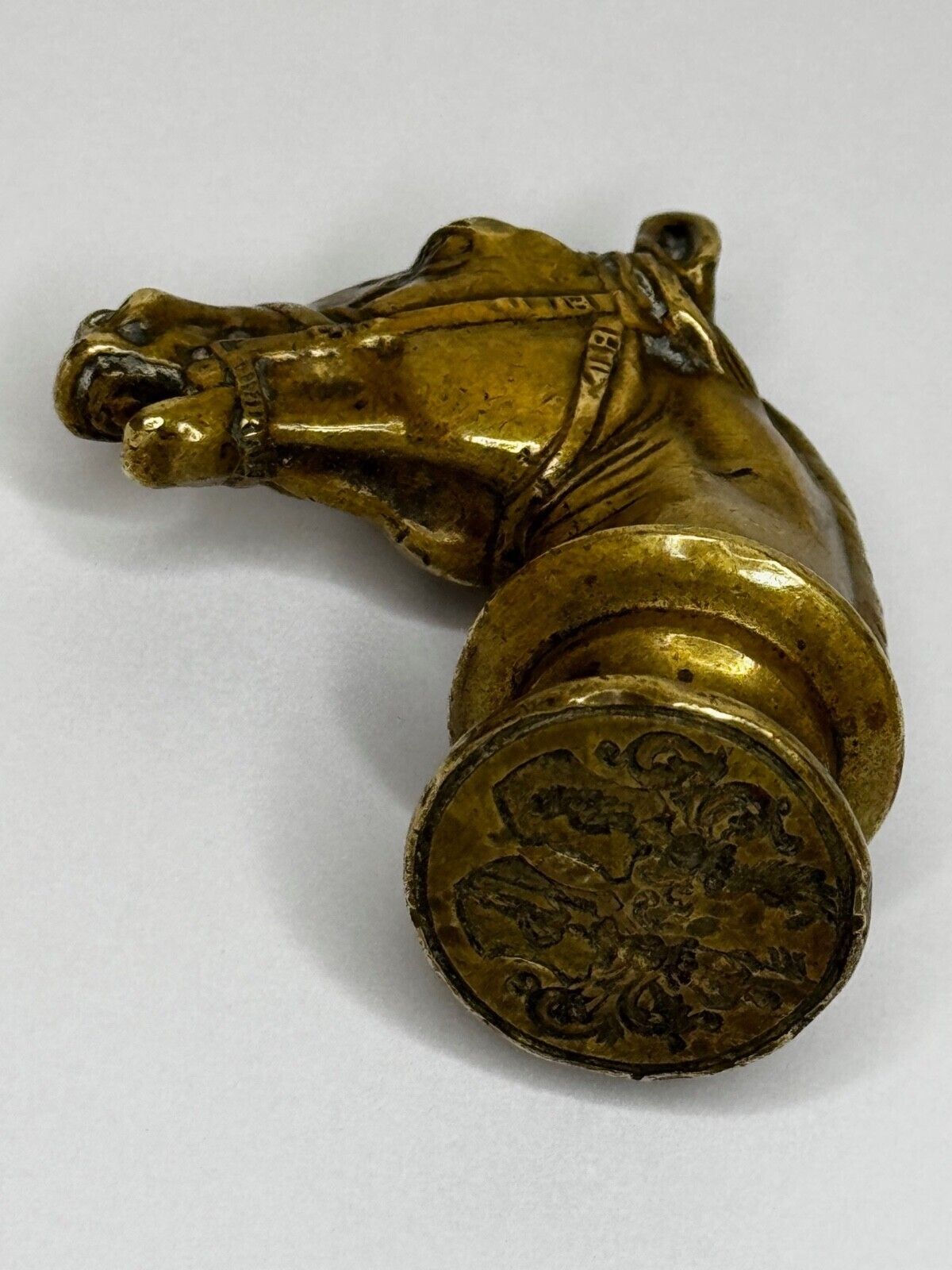 Georgian Horse Head Armorial Desk Seal C.1770–1800 Scottish Interest photo vinterior