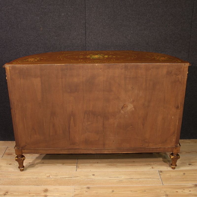 Buffet italien peint et doré en bois, XXe siècle photo Mobilier