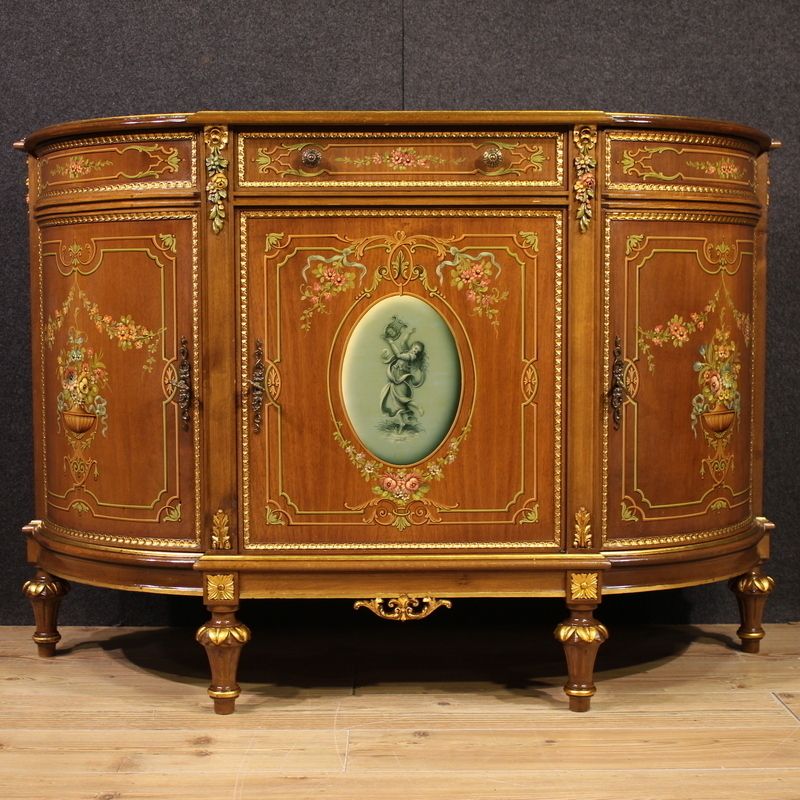 Buffet italien peint et doré en bois, XXe siècle photo buy