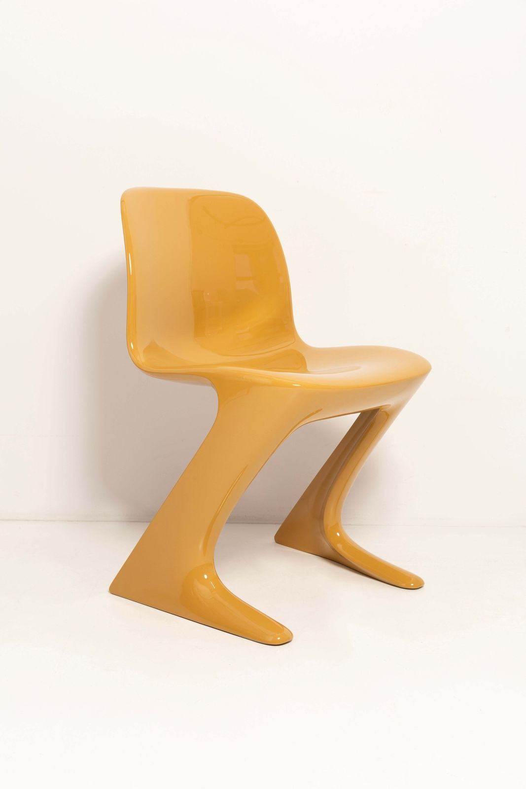 Vier Bruinbeige Kangaroo Chairs Ontworpen Door Ernst Moeckl, Duitsland, 1968 photo furniture