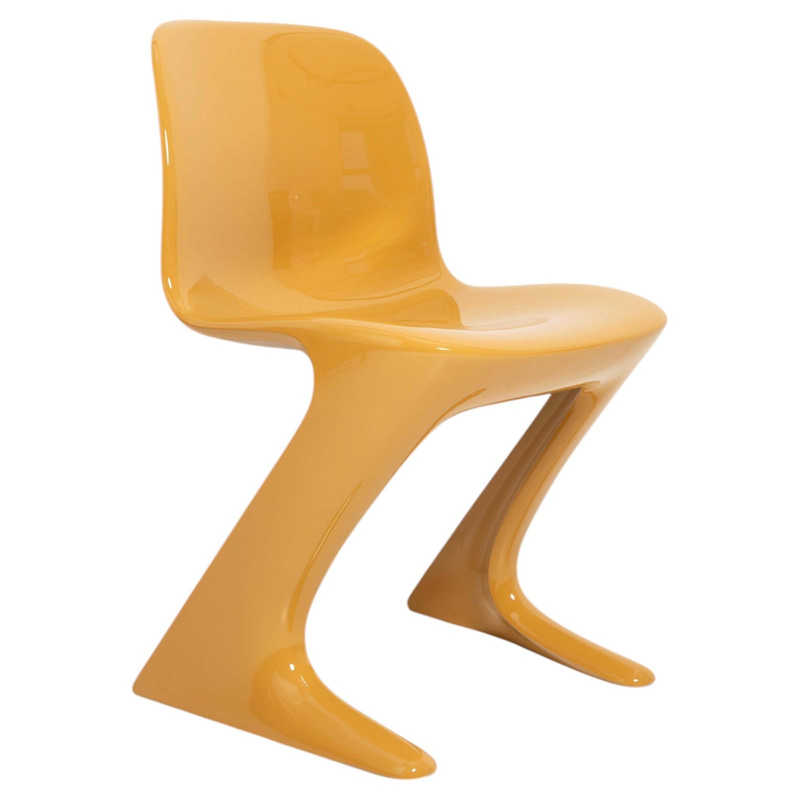 Bruinbeige Kangaroo Chair ontworpen door Ernst Moeckl, Duitsland, 1968