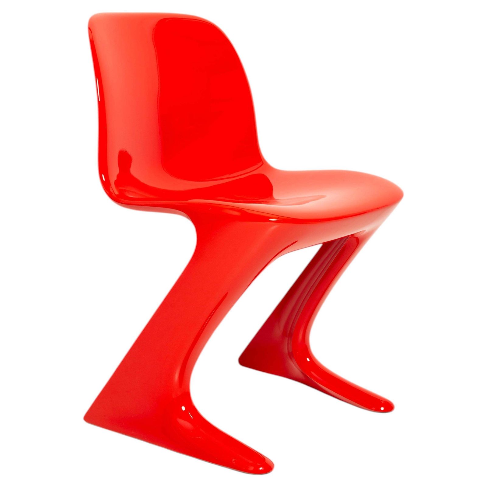 Traffic Red Kangaroo Chair Designed By Ernst Moeckl, Germany, 1968