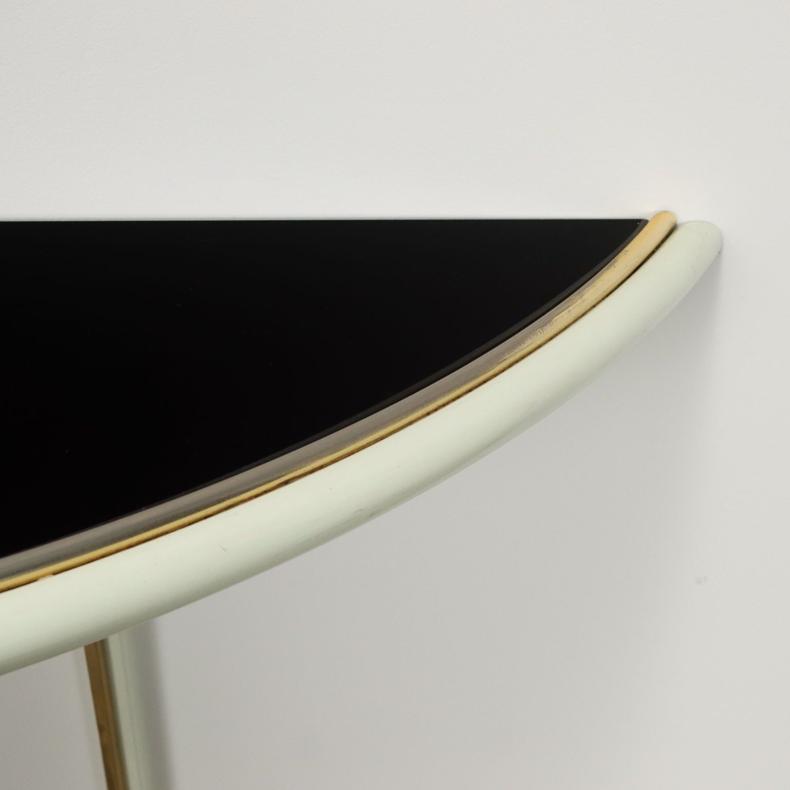 Vintage Console Design Tommaso Barbi Metal Brass 1970s 80s photo Furniture