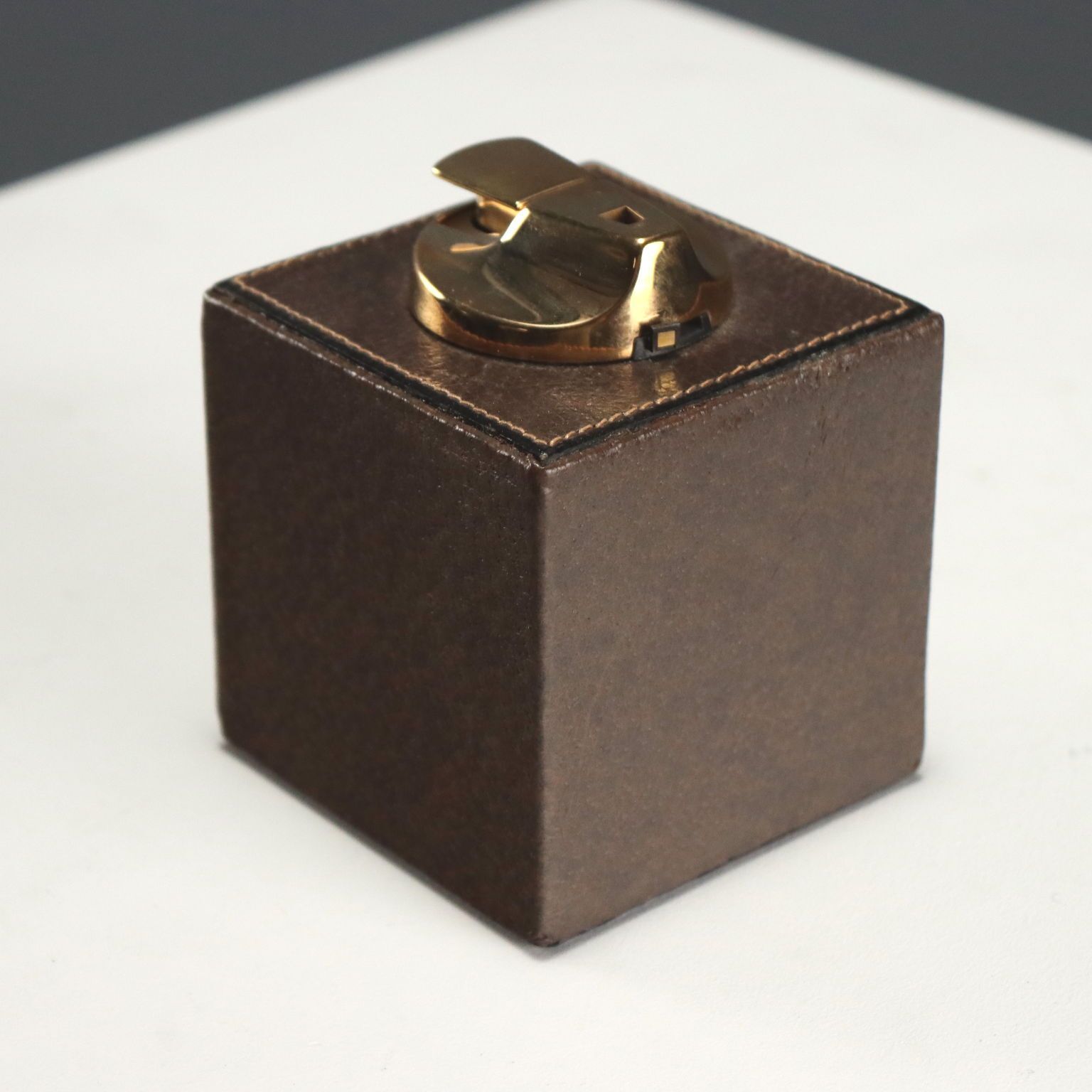 Gucci Desk Set Leather Brass Design 1970s 1980s photo buy