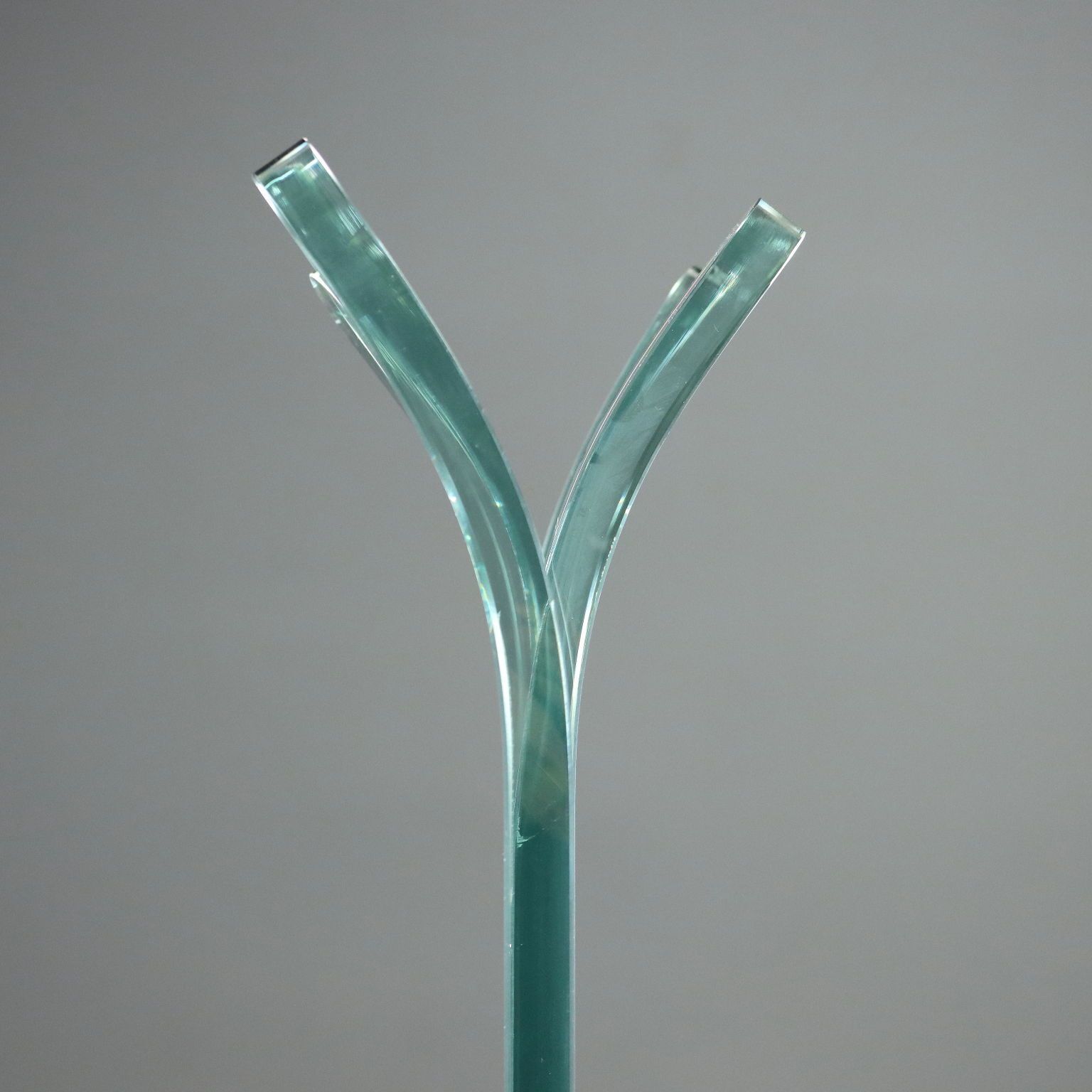 Vintage Coat Stand Fiam Plastic Glass Design Italy 1970s 1980s photo vintage