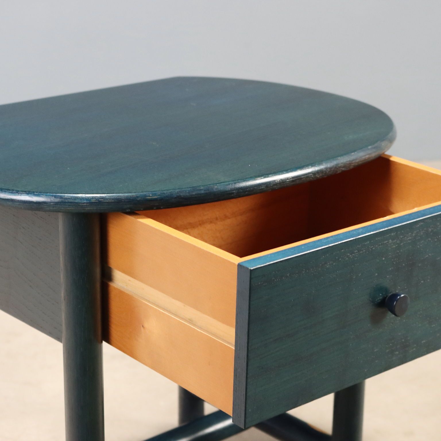 1980s Wooden Nightstand By Roberti Rattan photo for sale