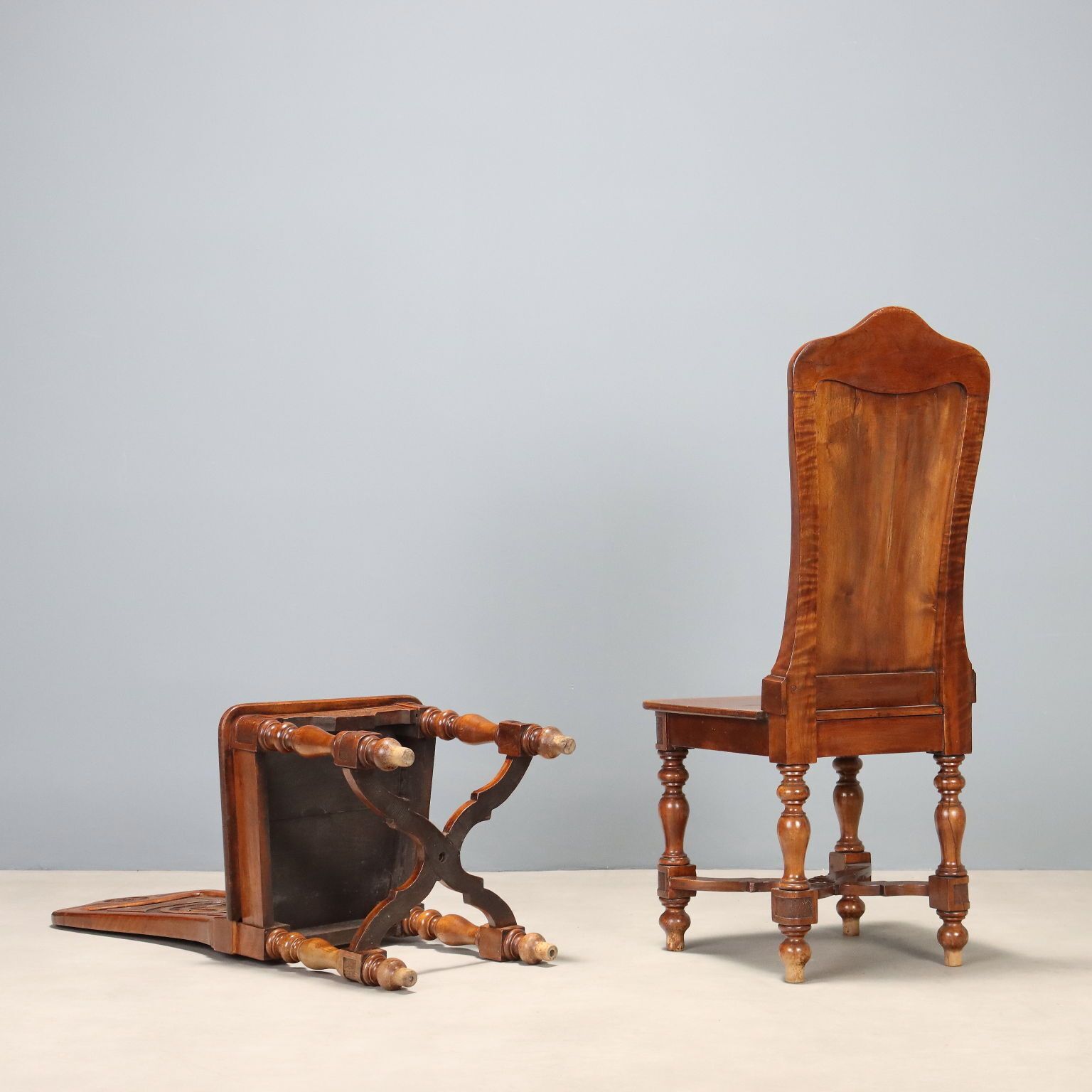 photo for sale Chairs Baroque Style Carved Wood Italy XIX Century