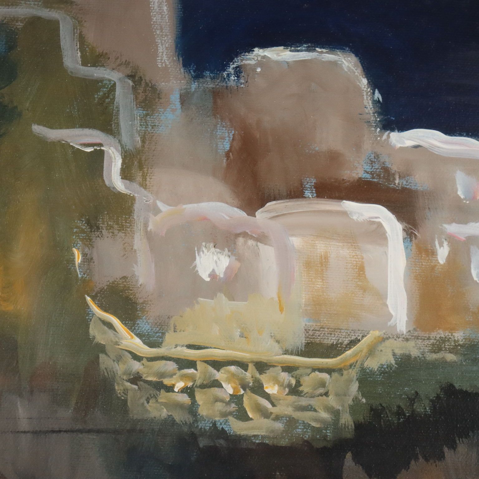 Eigentijds schilderij gesigneerd Eliano Fantuzzi Landschap XX Eeuw photo 350.0