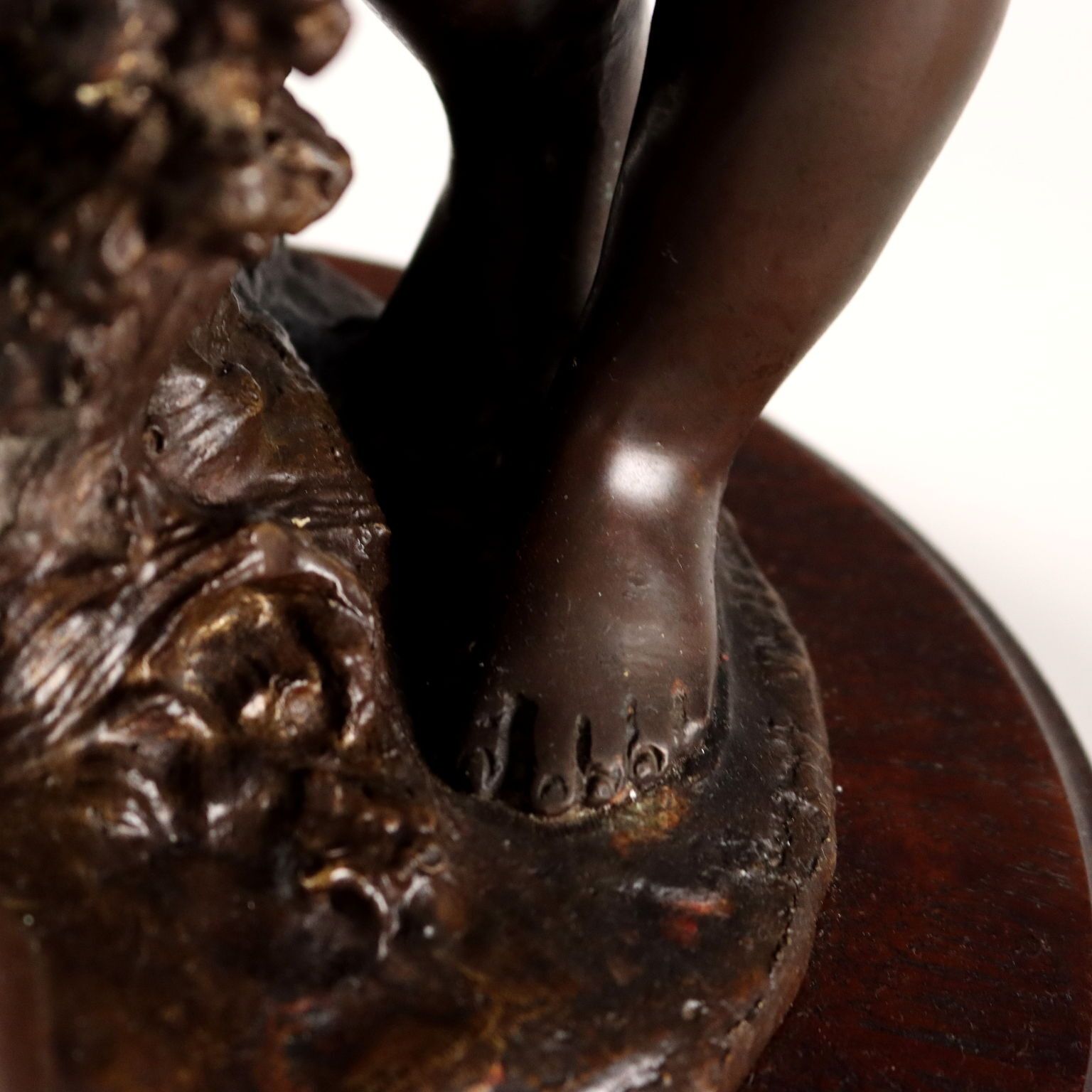 Art Sculpture en bronze par Auguste Moreau, Whispering Children photo