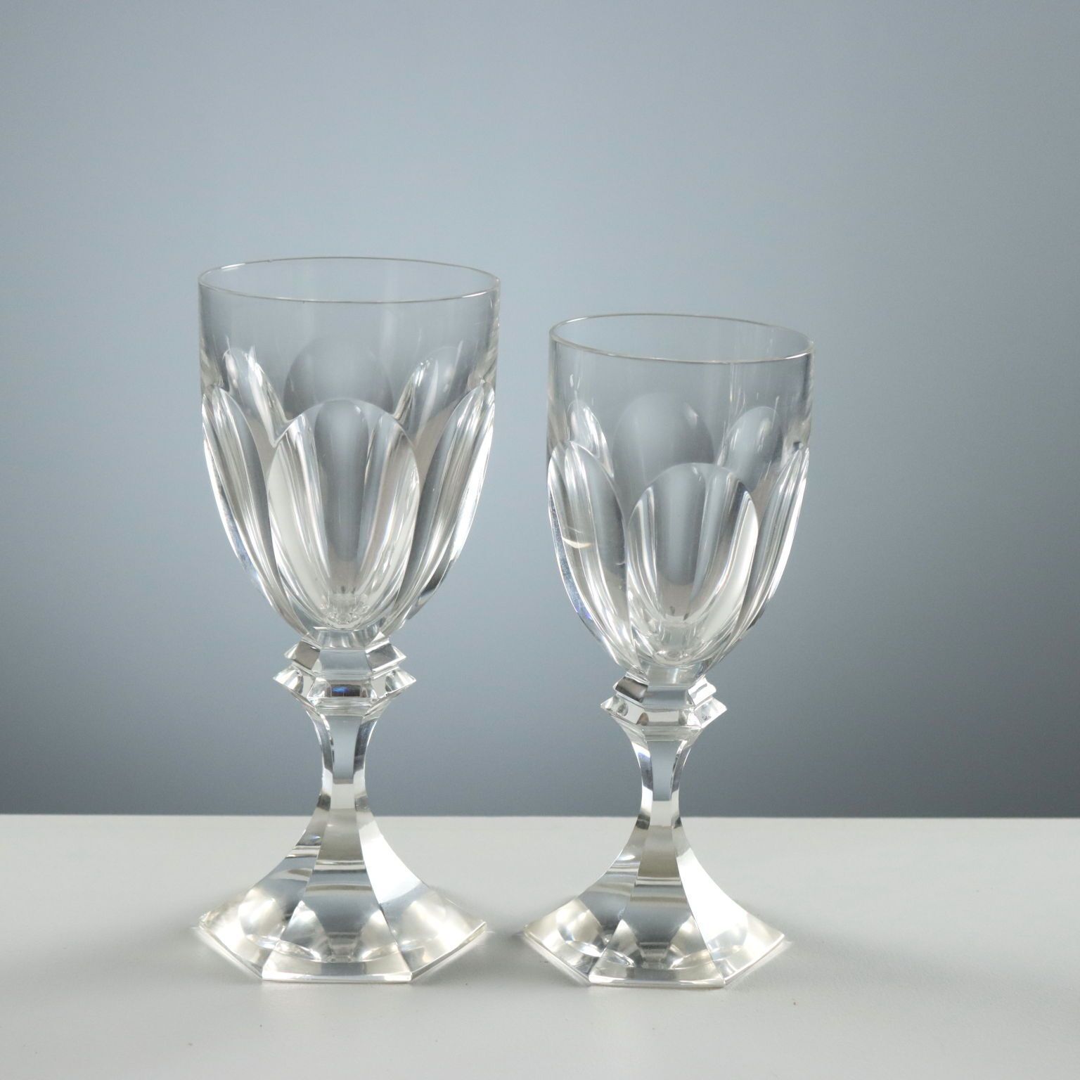 Vintage Glasses Set Chambord Saint Louis France 1970s photo vinterior