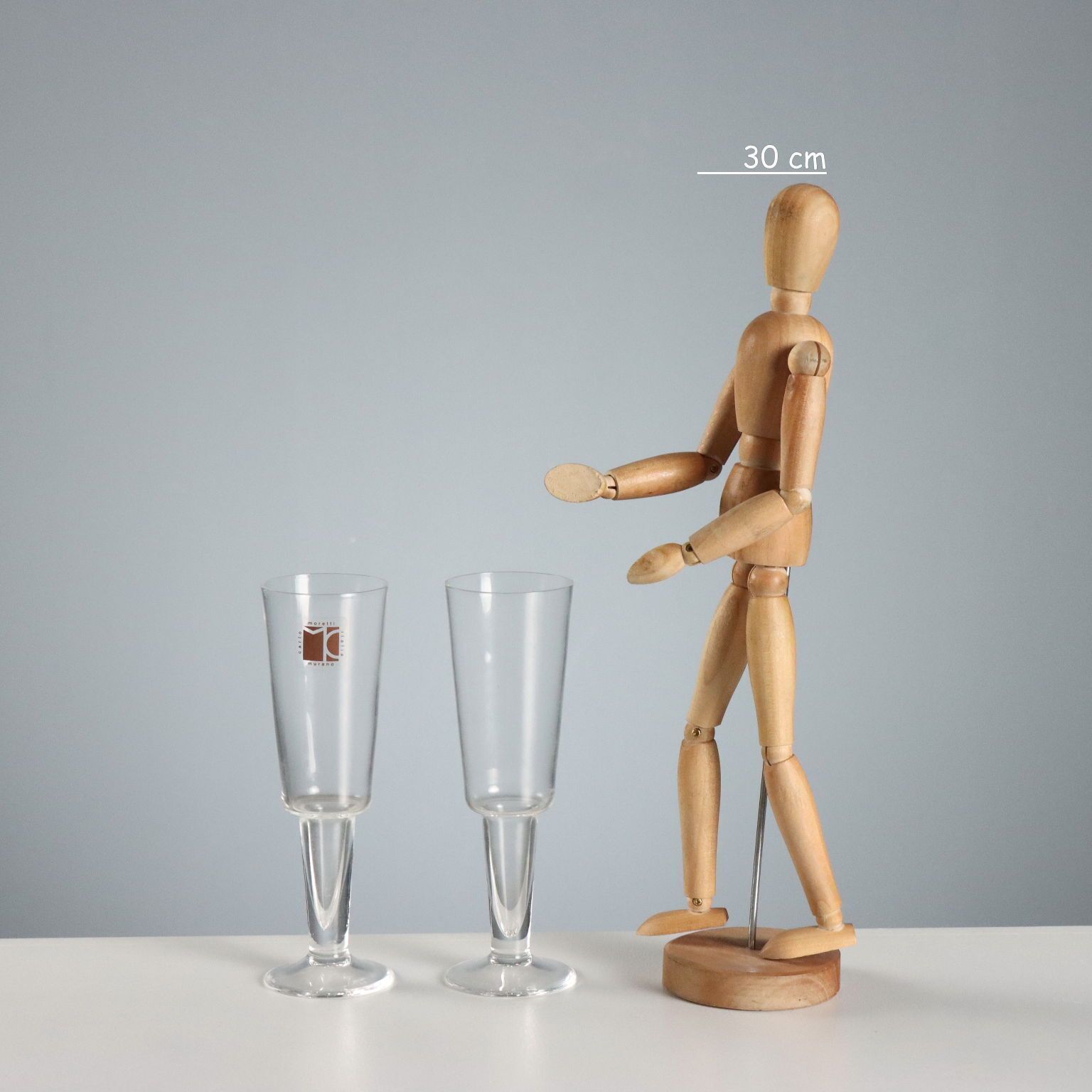 Six verres en verre de Murano Carlo Moretti photo furniture