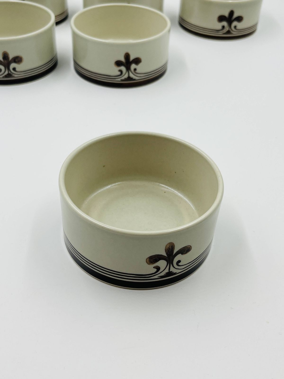 6 Rosenthal Studio Line "Siena" Ramekins By Richard Scharrer 1970 photo vintage