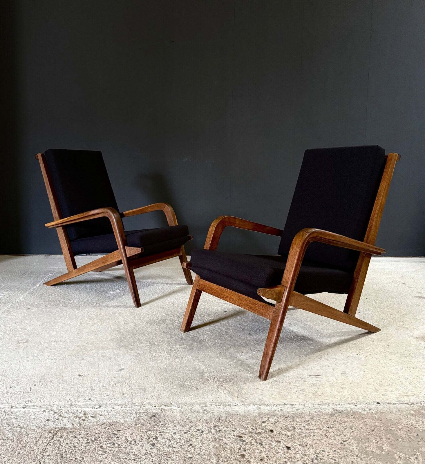 Mcm Design Lounge Chair Set, Frankrijk jaren 1950
