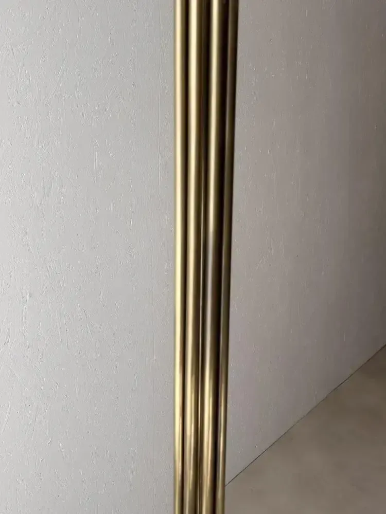 Lumiere Messing Vloerlamp Met Glazen Uplighter Frankrijk jaren 1980 photo furniture