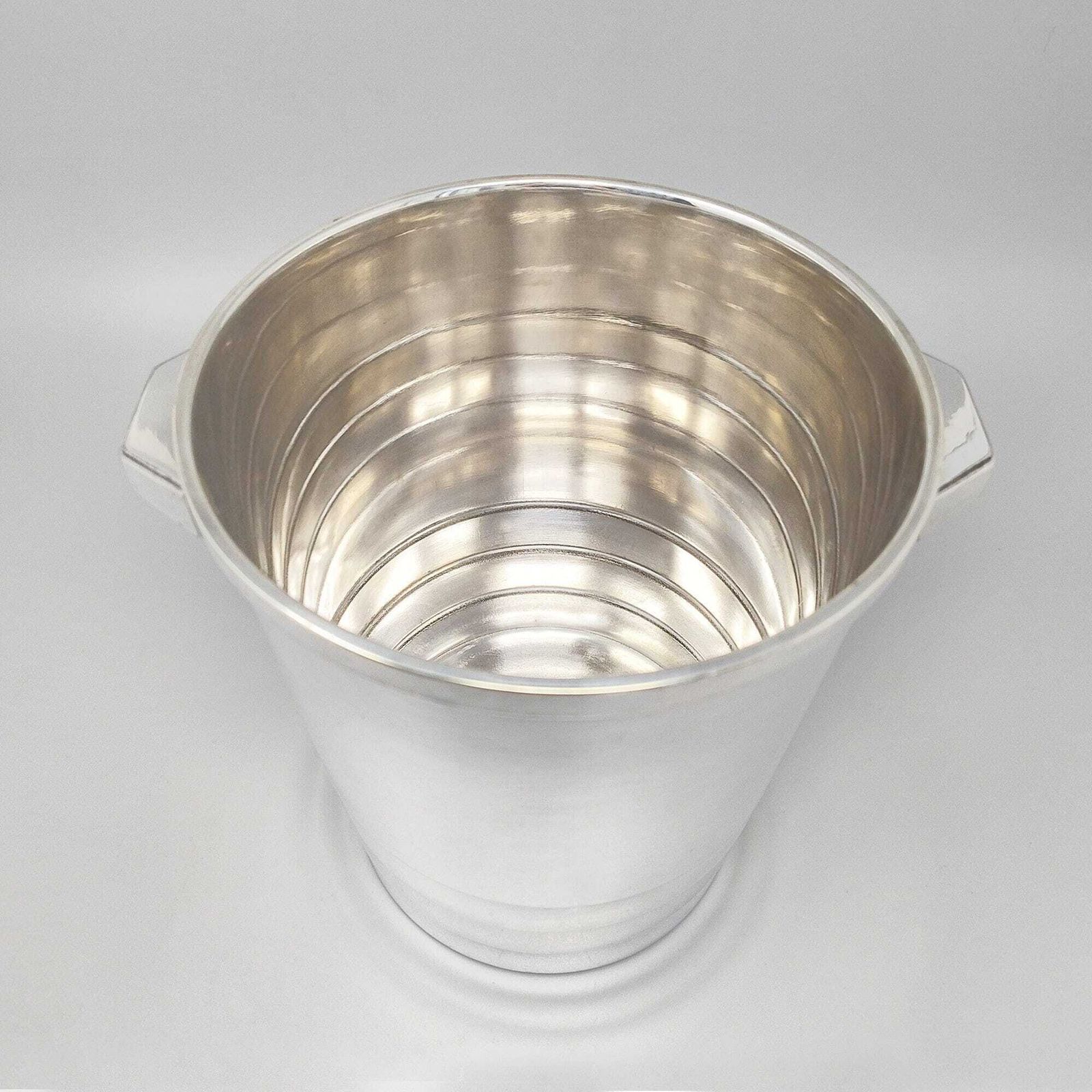 Art Deco Silver Plated Champagne Ice Bucket By Luc Lanel For Christofle Gallia Collection, France, 1930 photo buy