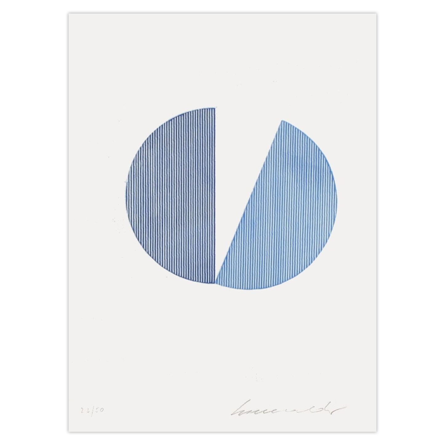 Eau-forte signée Servulo Esmeraldo, Fente blanc, 1975