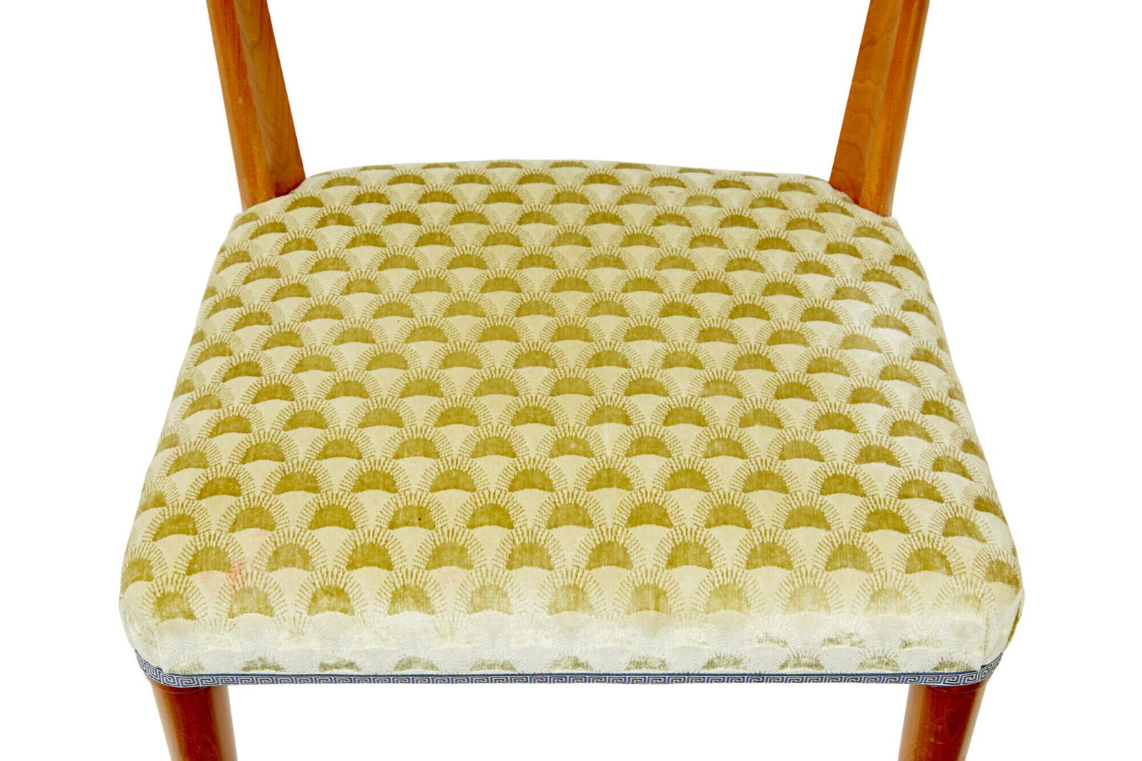 Zeldzame set Zweedse art deco iepenhout klismos eetkamerstoelen photo buy