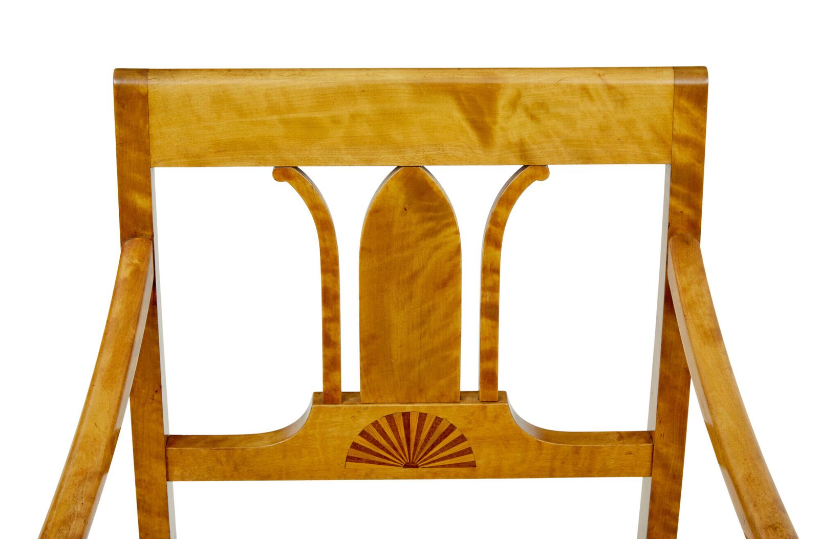 Paar art deco fauteuils van Scandinavisch berkenhout photo Meubels