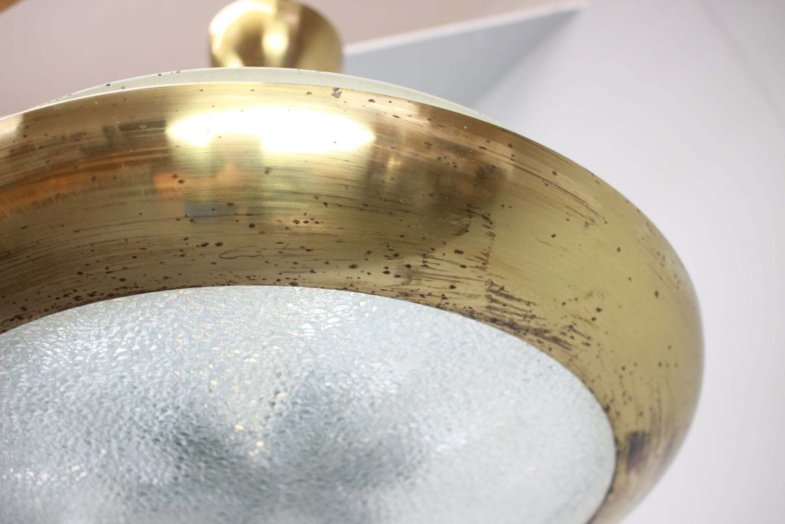 Lampe suspendue Ufo Josef Hůrka pour Napako, Tchécoslovaquie, années 1930 photo Luminaires