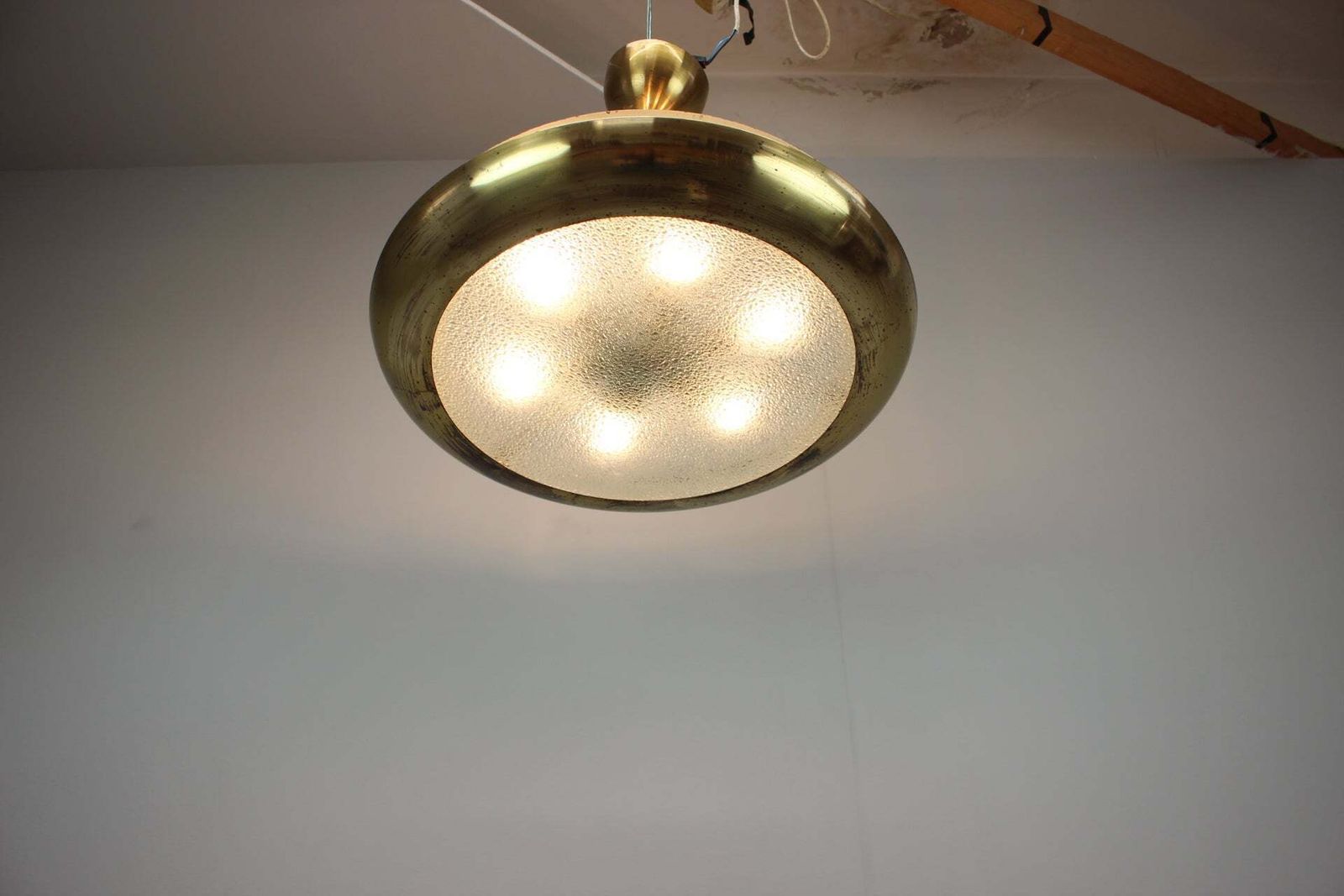 Verlichting Josef Hůrka voor Napako, ufo-hanglamp, Tsjecho-Slowakije, jaren 1930 photo