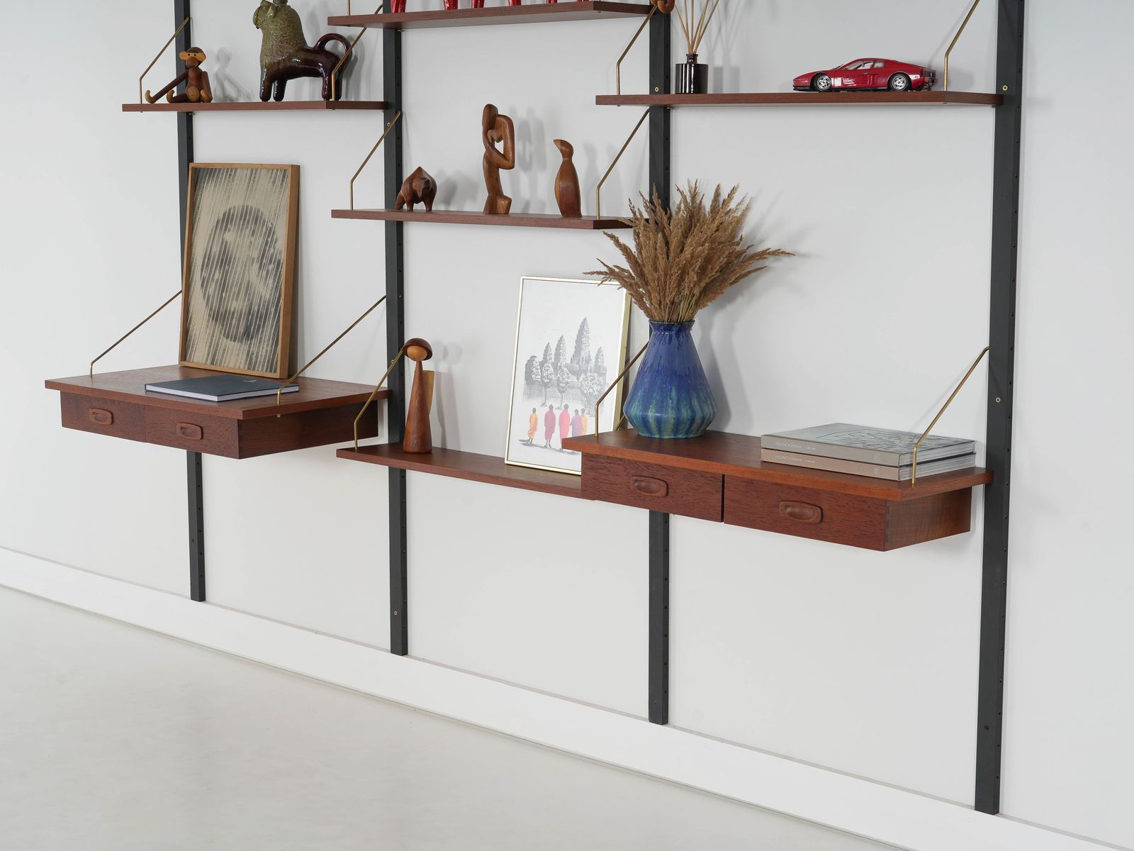 Ps System Modular Shelving By Preben Sørensen Teak Veneer Denmark 1970s photo Furniture