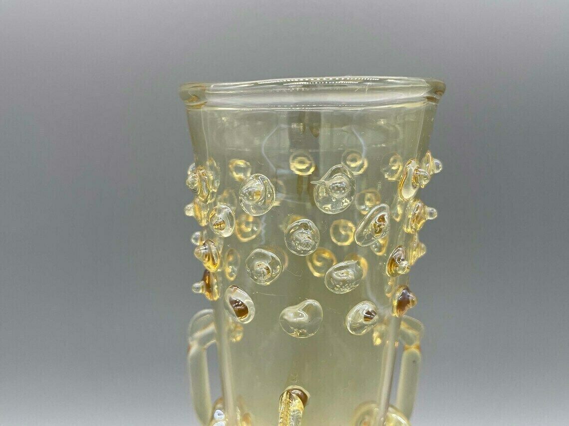 Cup With Knobs Or Chalice Murano Mouth Blown Around 1930 Art Deco photo 108.0