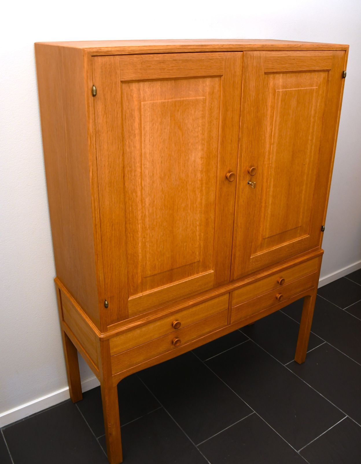 Swedish Oak Cabinet By Carl Malmsten For Carl Löfving & Söner Ab. photo for sale