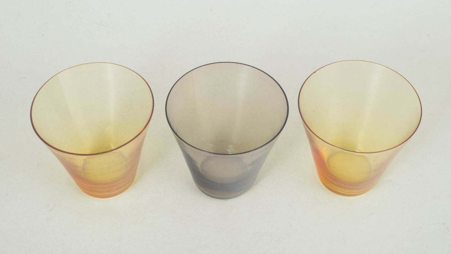 Kaj Franck For Nuutajärvi Notsjö. Three Small “Kimara” Glasses. Mid 20th C. photo furniture