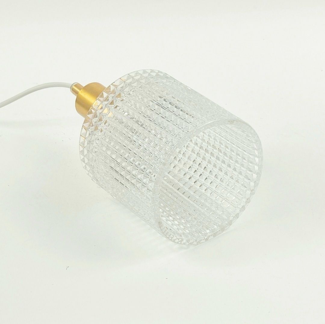 Suspension mid-century scandinave en cristal et laiton, par Carl Fagerlund pour Orrefors, Suède, années 1960 photo buy