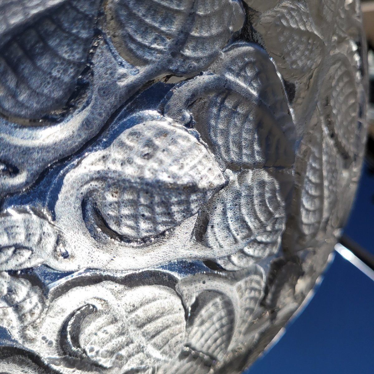 photo for sale R Lalique "Charmes" Glass Pendant Light/Ceiling Fixture Art Nouveau