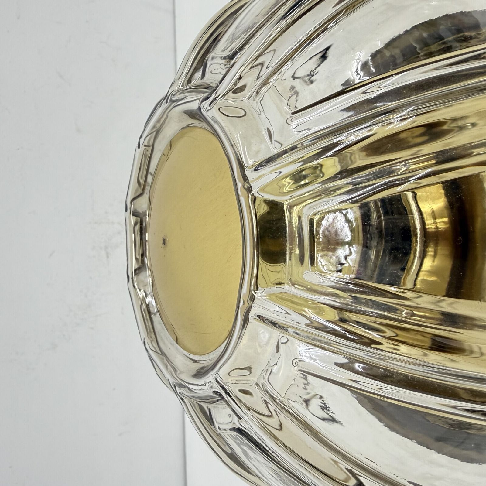 Limburg Galshütte Topaz Toned Glass Flush Mount Wall Light Or Sconce , jaren 1970 , Duitsland photo Verlichting