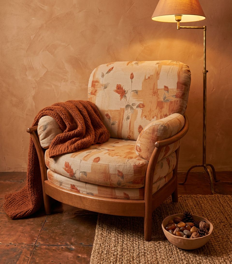Vintage Ercol Renaissance High Back Very Wide Armchair Very Comfy photo 325.0