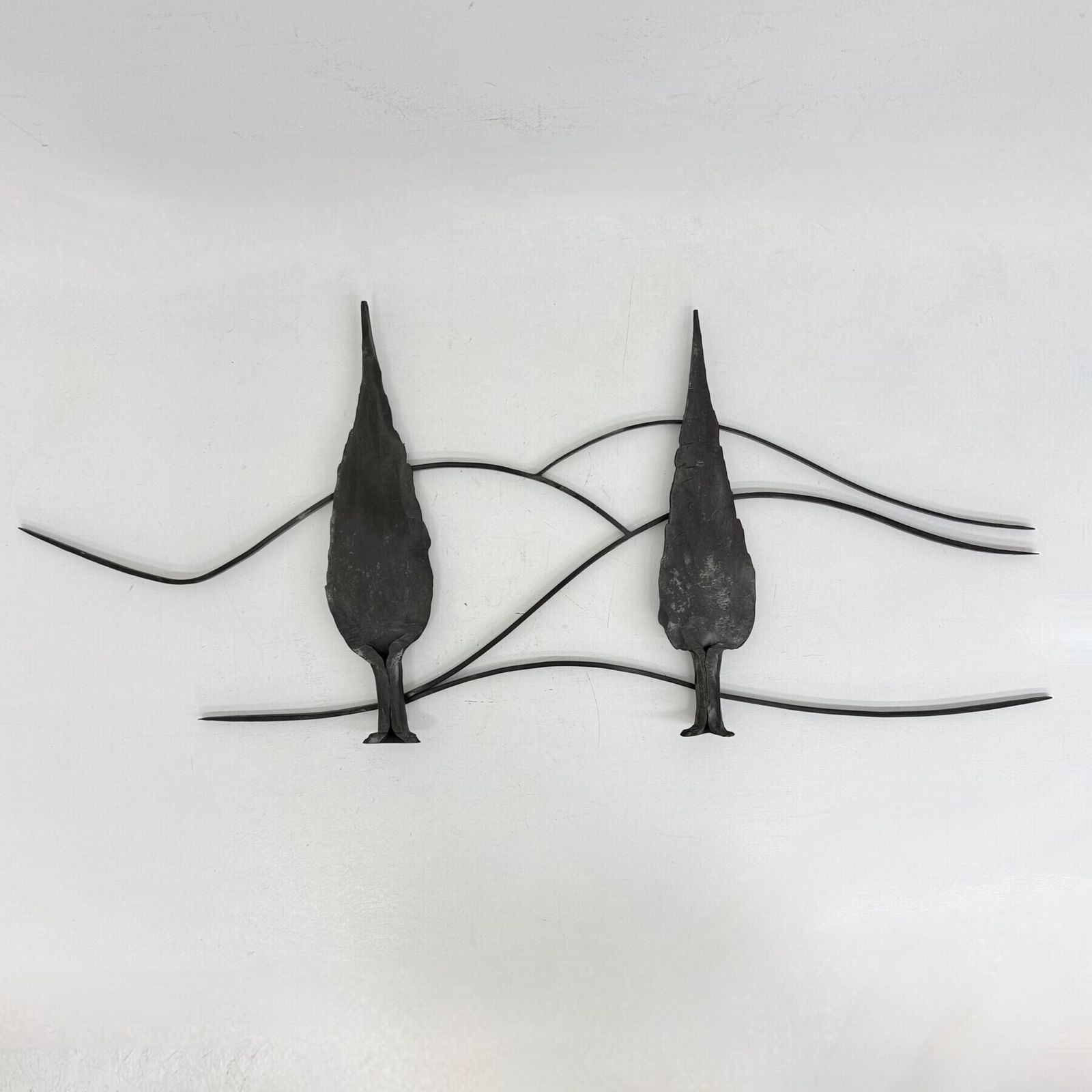 Sculpture mid-century Brutalist en fonte, arbres, années 1970 photo for sale