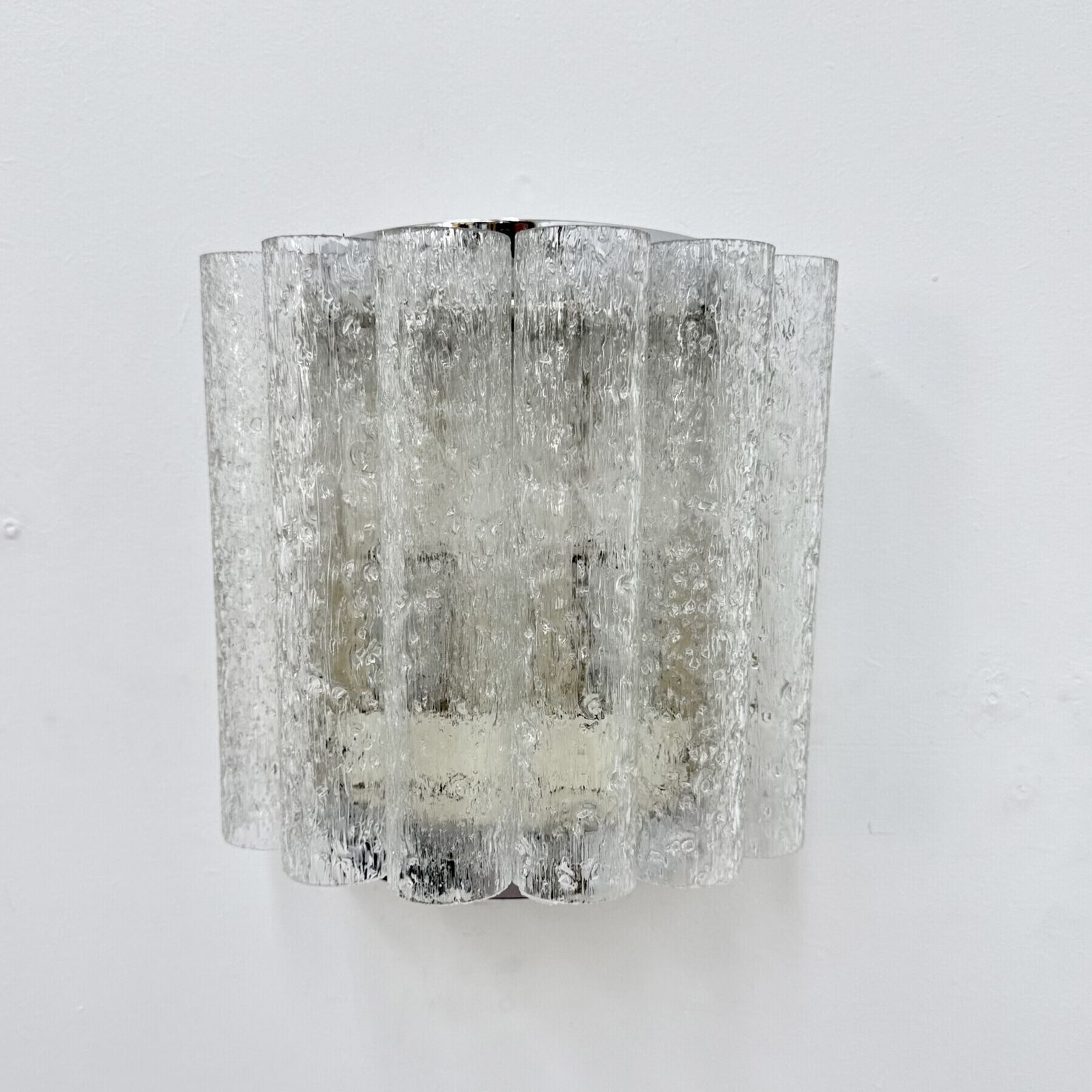 Applique murale Mid-century à tubes en verre Doria Leuchten, années 1970 photo buy