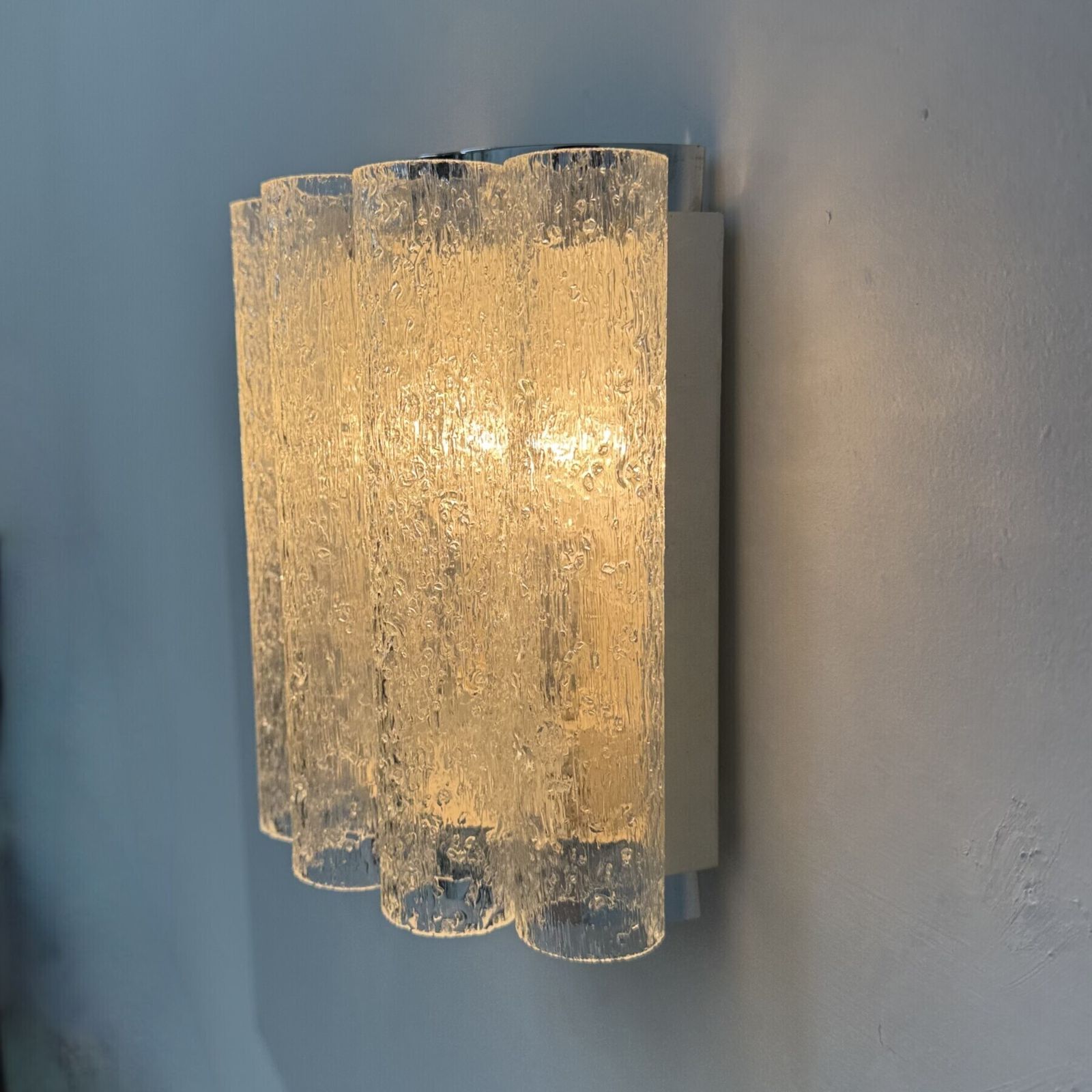 Luminaires Applique murale Mid-century à tubes en verre Doria Leuchten, années 1970 photo