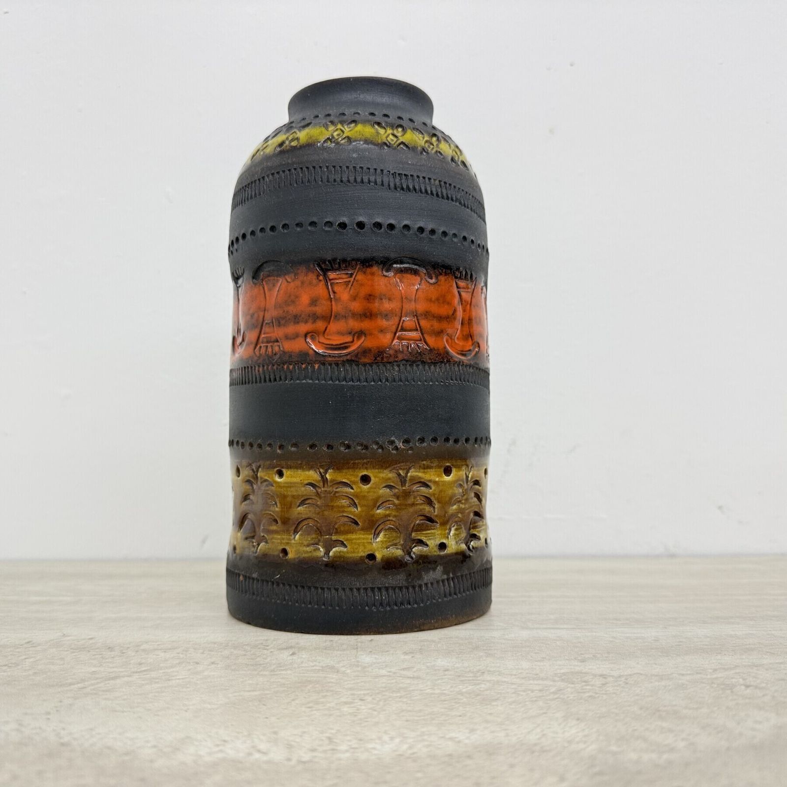 Vase mid-century Bitossi Genovese, par Aldo Londi, Italie, années 1970