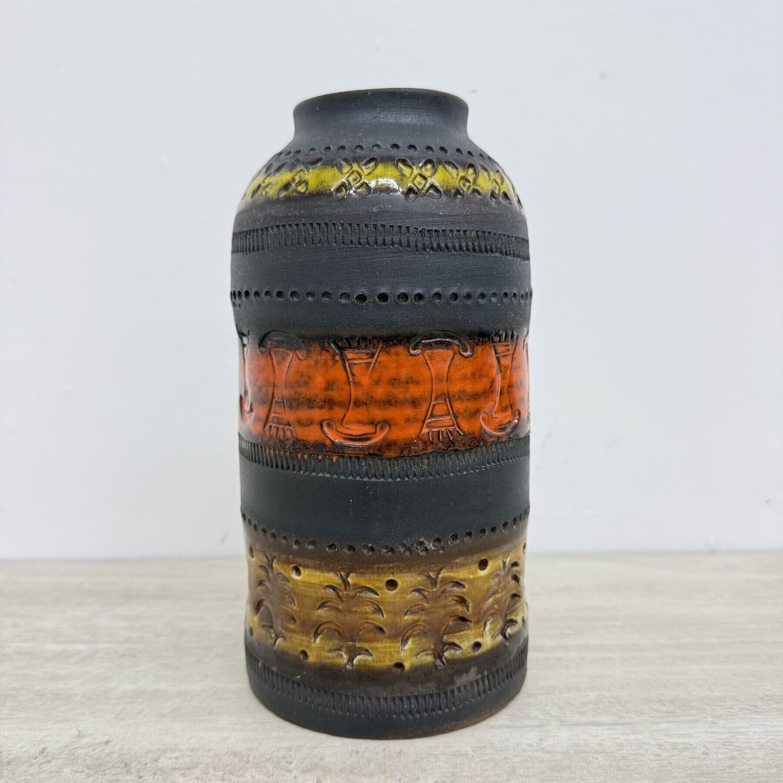 Mid Century Bitossi Genovese Aldo Londi Vase Italy , 1970s photo furniture