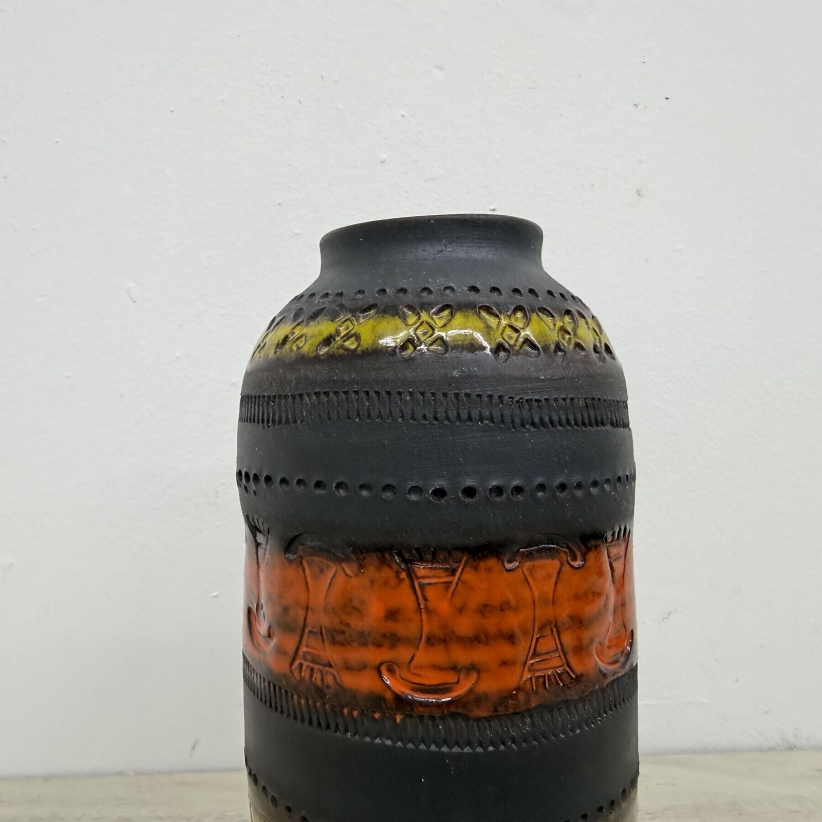 Vase mid-century Bitossi Genovese, par Aldo Londi, Italie, années 1970 photo vinterior