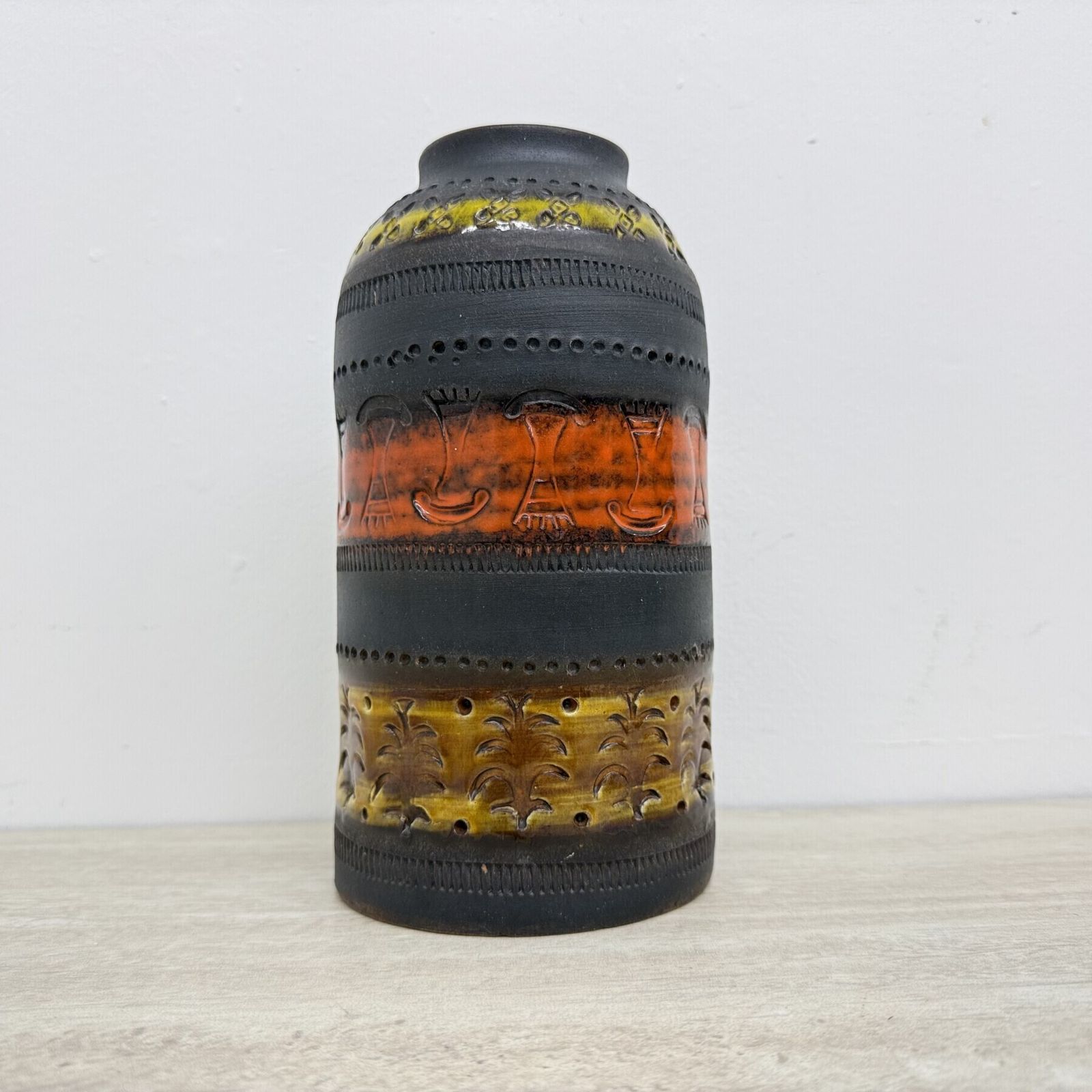Woonaccessoires Mid-Century Bitossi Genovese Aldo Londi vaas Italië, jaren 1970 photo