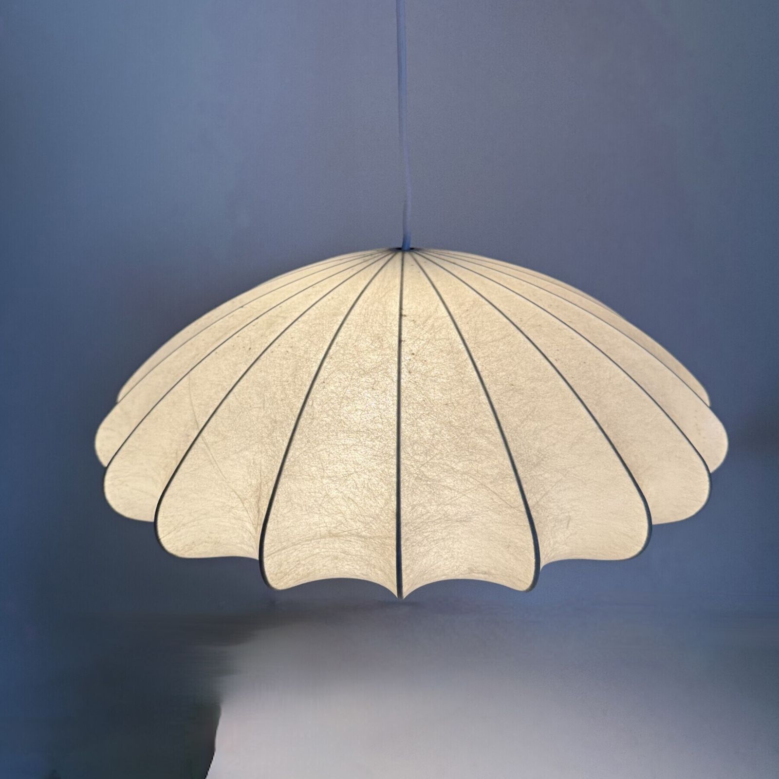 Mid-Century Modern Cocoon Hanglamp van Friedel Wauer voor Goldkant Leuchten, jaren 1960 photo buy
