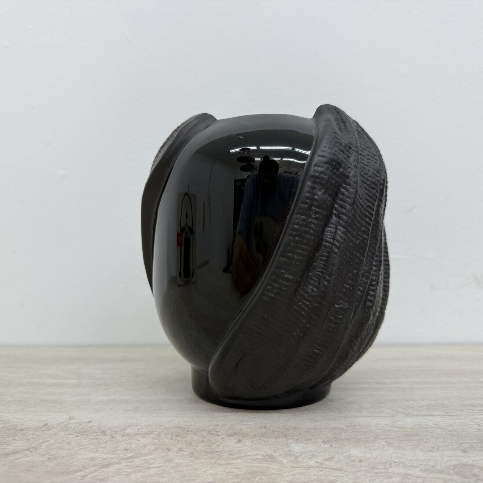 Rosenthal Vase Black Porcelain Johan Van Loon , 1980s photo buy