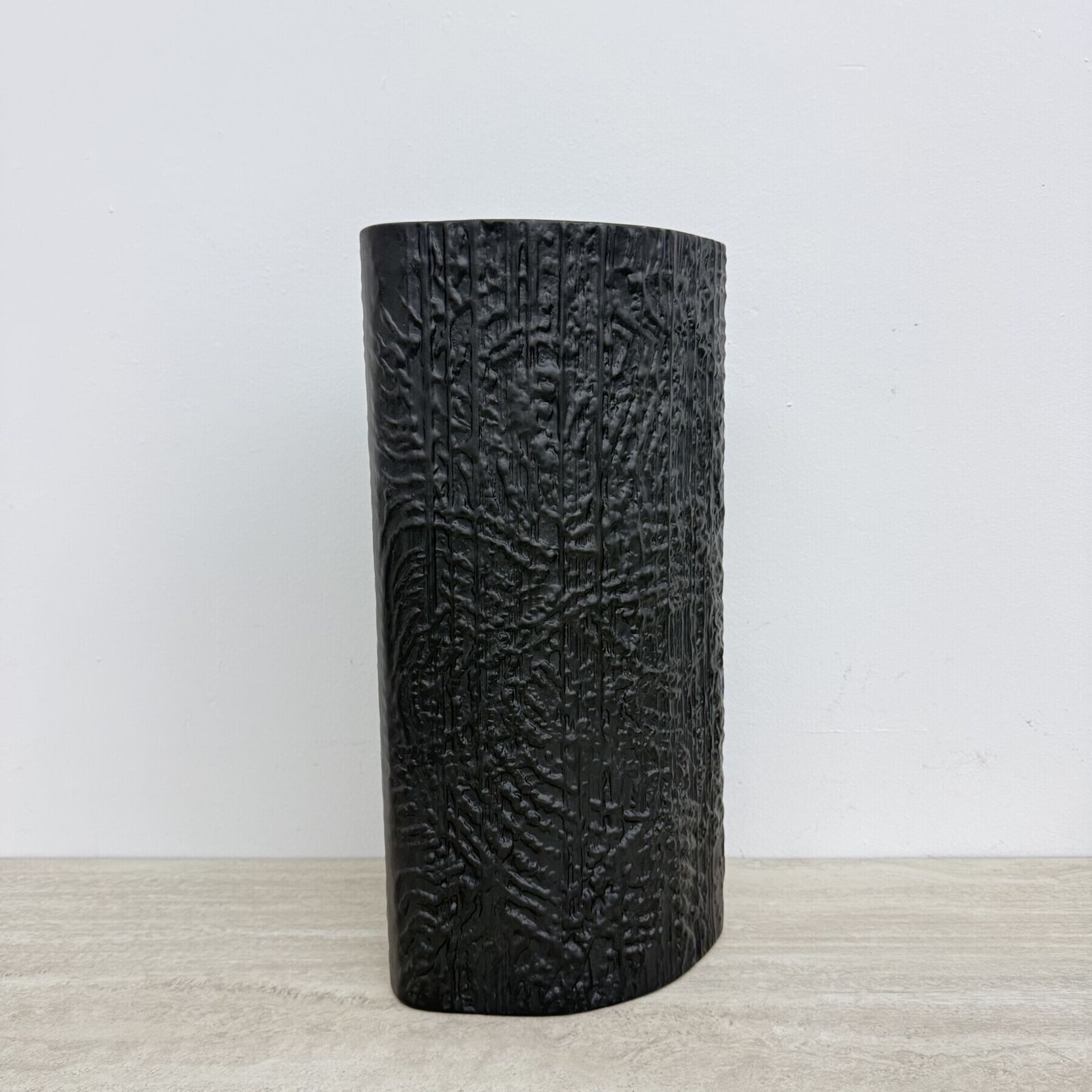 Xxl Large Black Bisque Black Porcelain Vase By Martin Freyer For Rosenthal , 1970s photo 1040.0