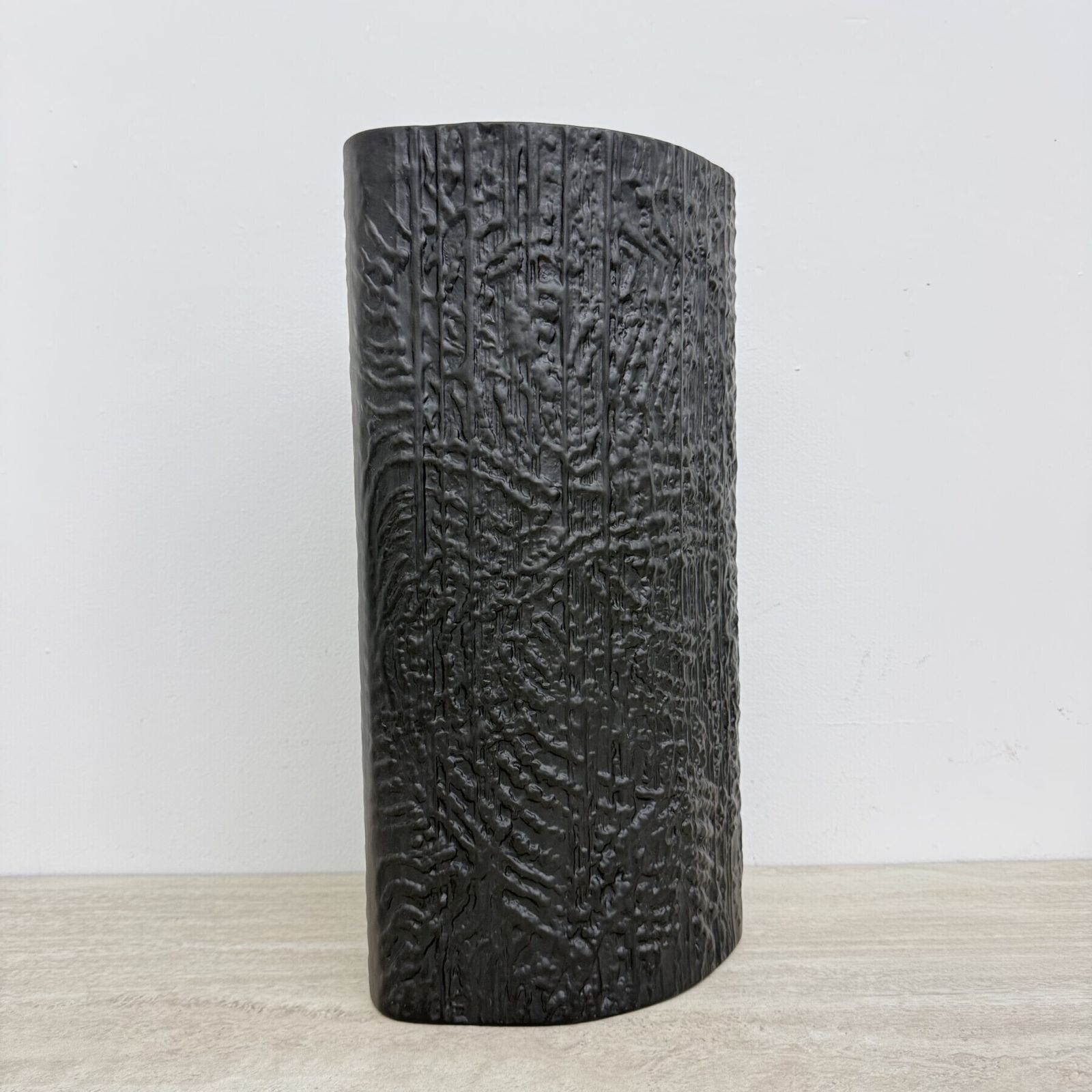 Xxl Large Black Bisque Black Porcelain Vase By Martin Freyer For Rosenthal , 1970s photo buy