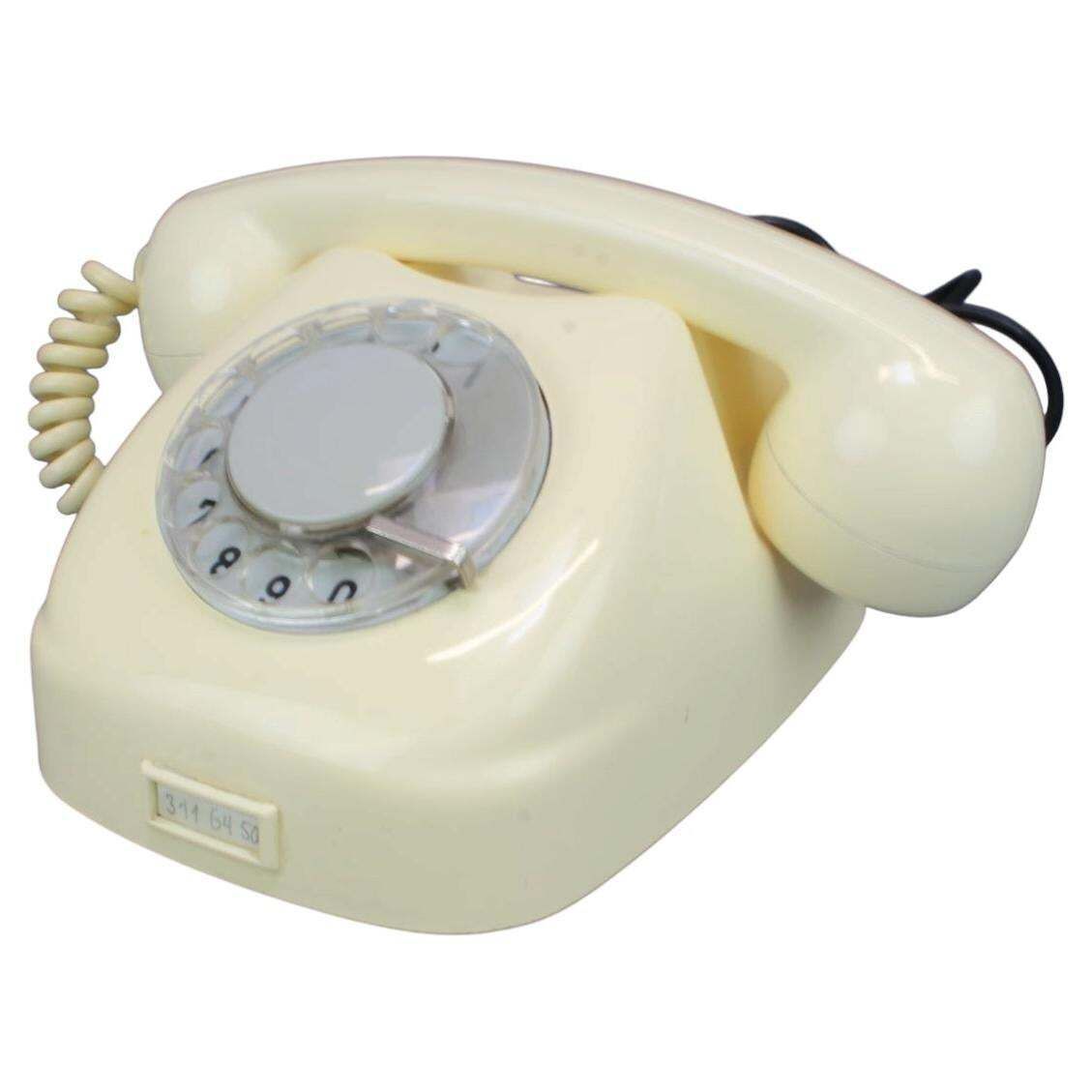 Tesla T65s Rotary Telephone From Czechoslovakia 1966