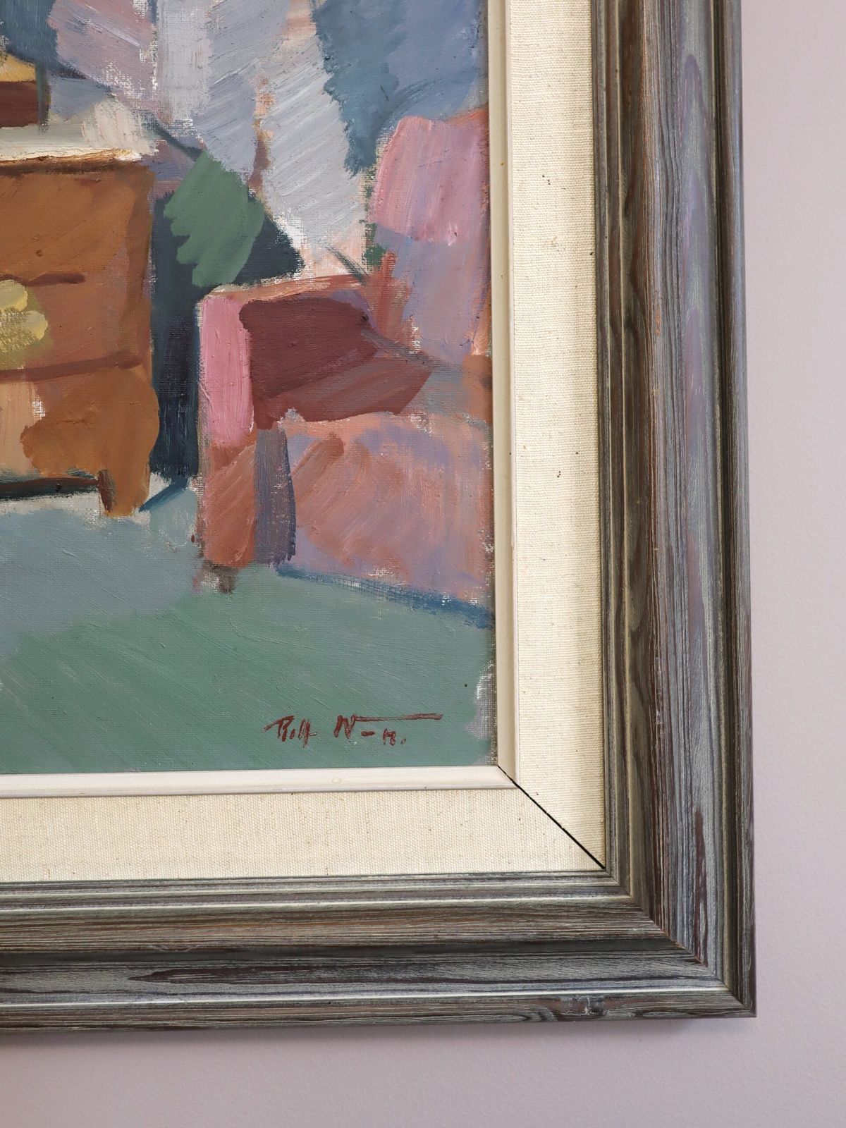 The Pastel Room In Oil Onto Canvas photo buy