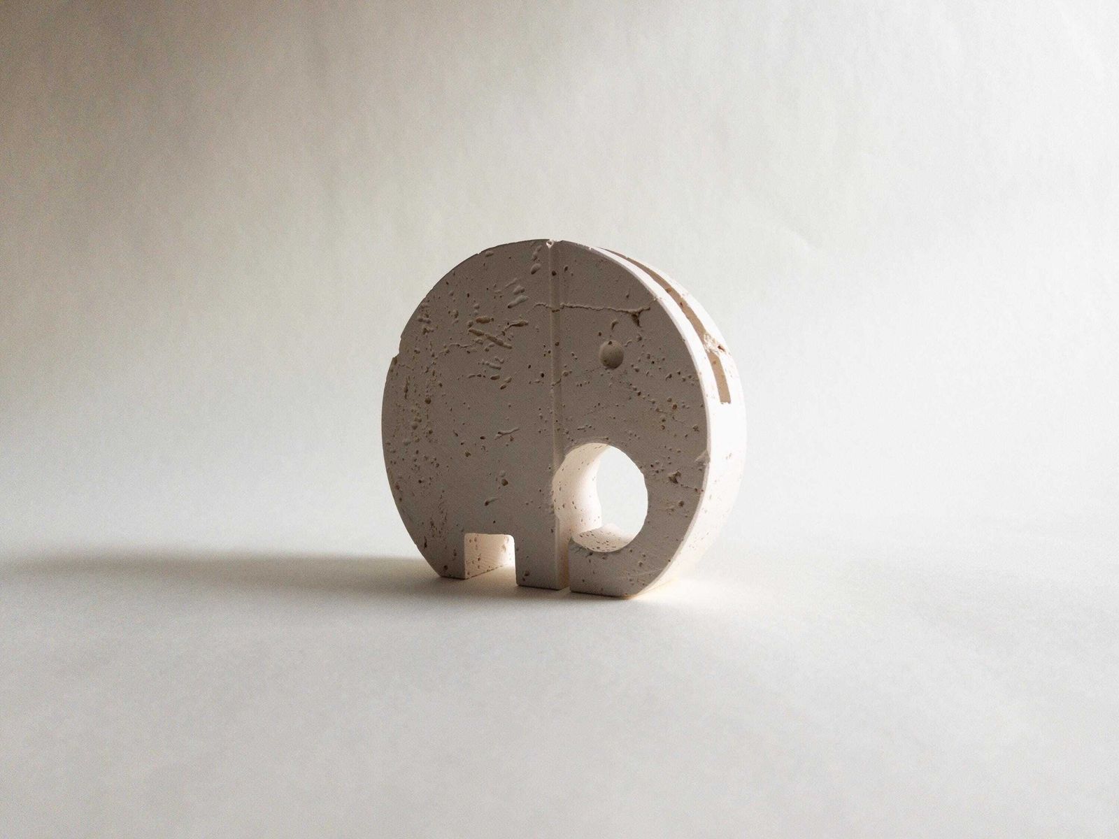 Travertine Elephant Letter Holder By Fratelli Mannelli   Enzo Mari Sculpture   Vintage Italian Design photo 214.0