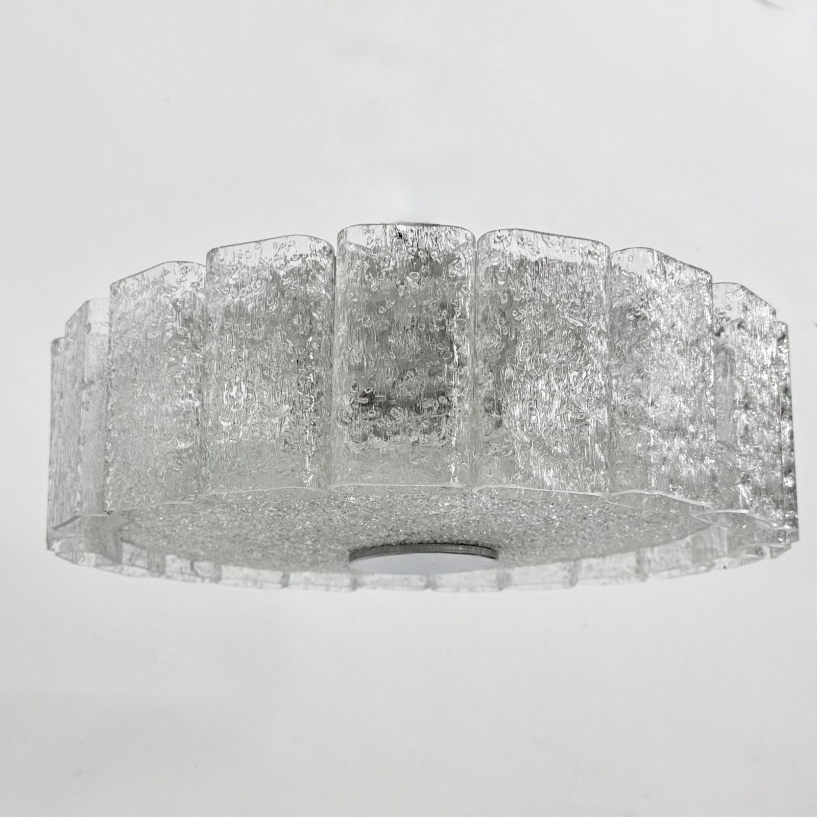 photo vinterior Plafonnier mid-century à tubes en verre Doria Leuchten, Allemagne, années 1960