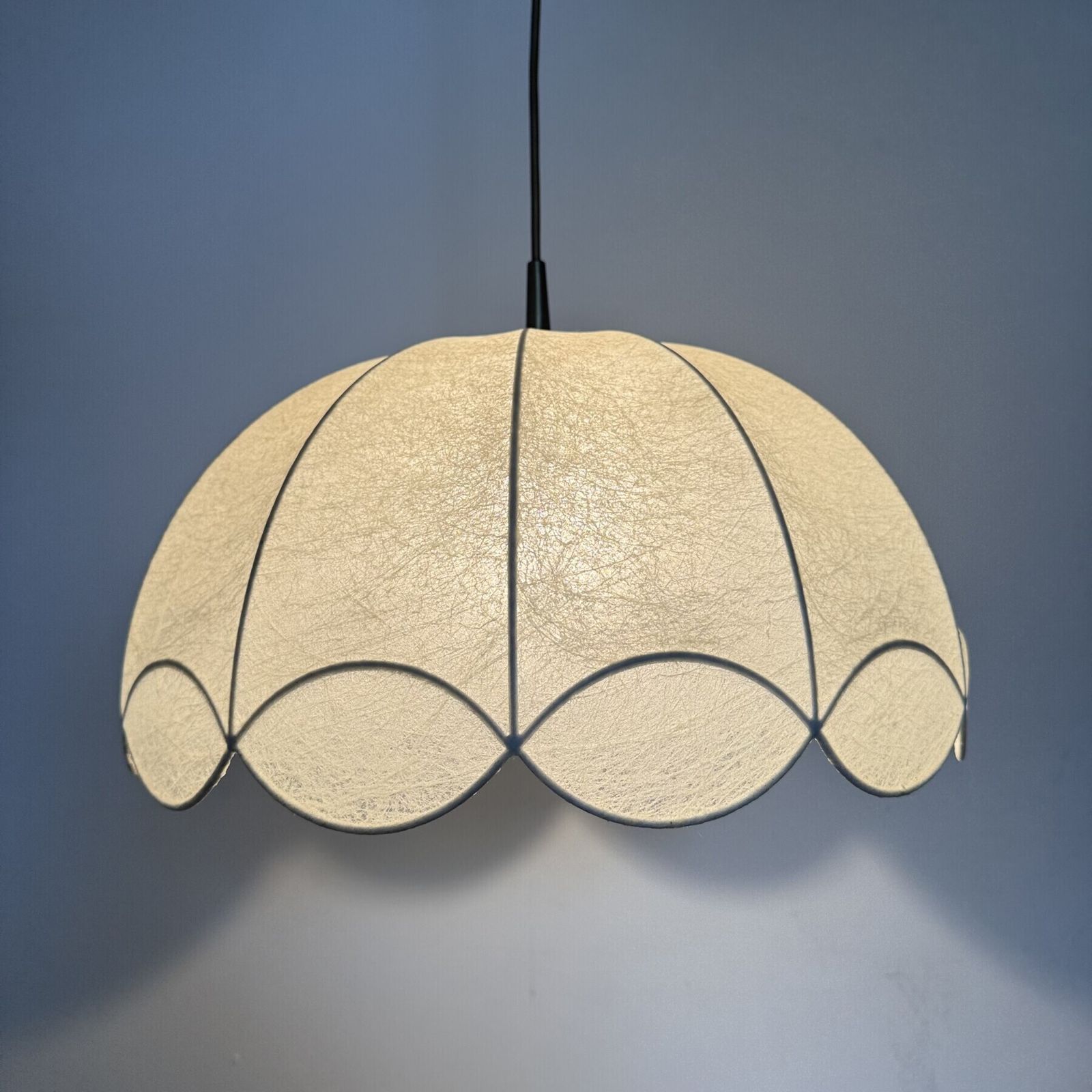 Duitse Mid-Century "Cocoon" Wavy Chandelier van Goldkant, jaren 1970 photo 1040.0