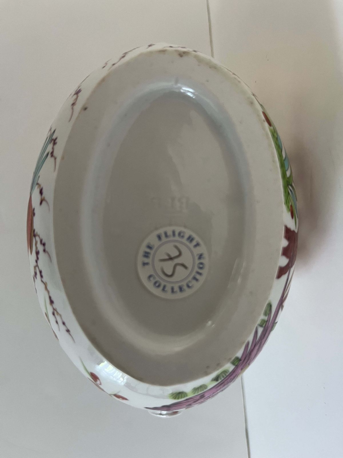 484.0 Worcester Bfb Cream Jug From Lord & Lady Flight Collection, Ho Ho Birds, Ca 1810 photo